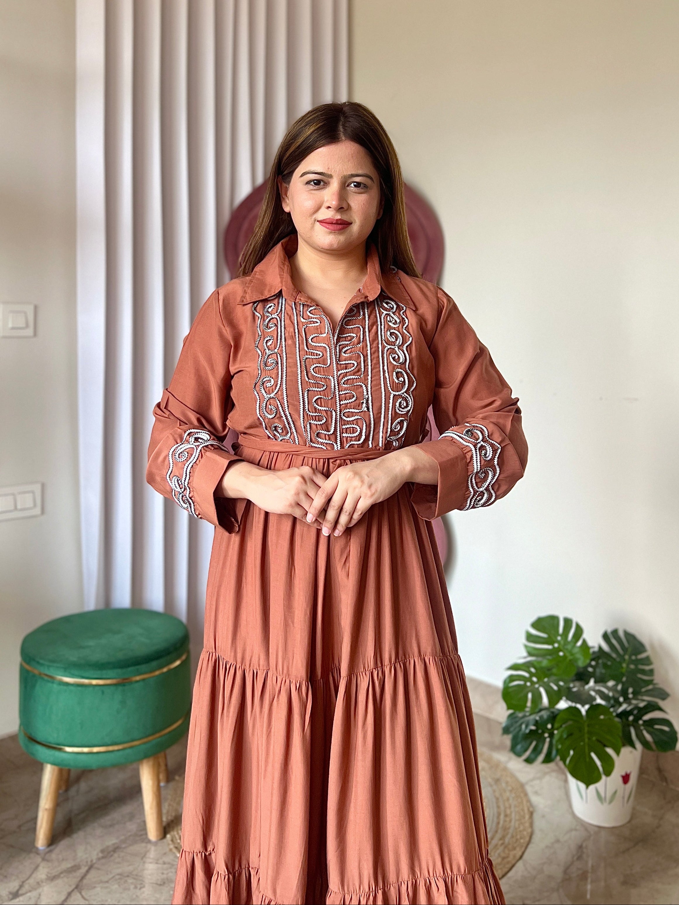 AIRA TIERED DRESS