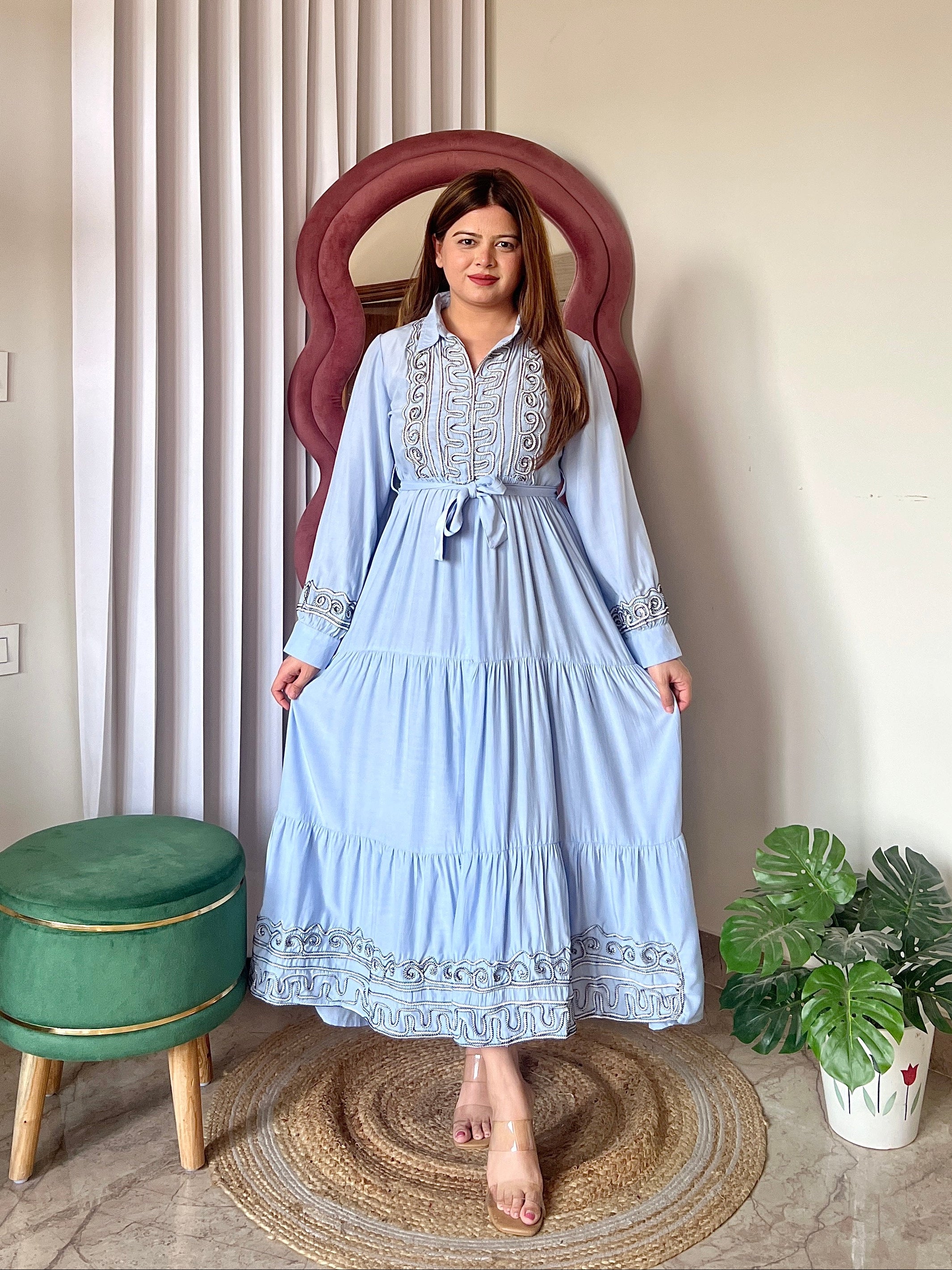 AIRA TIERED DRESS