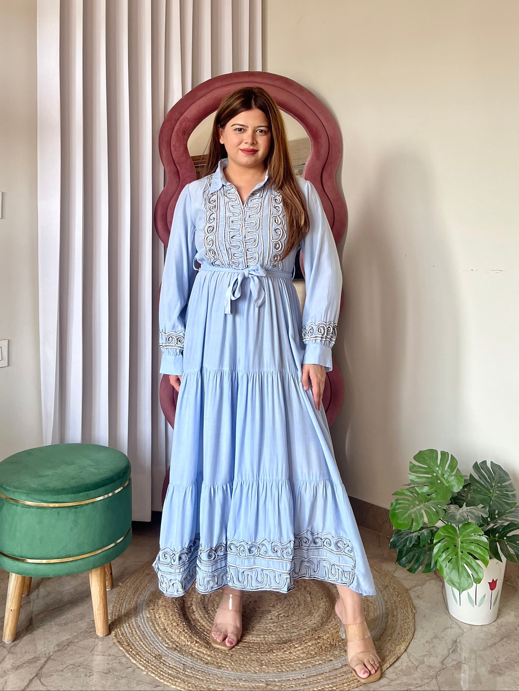 AIRA TIERED DRESS