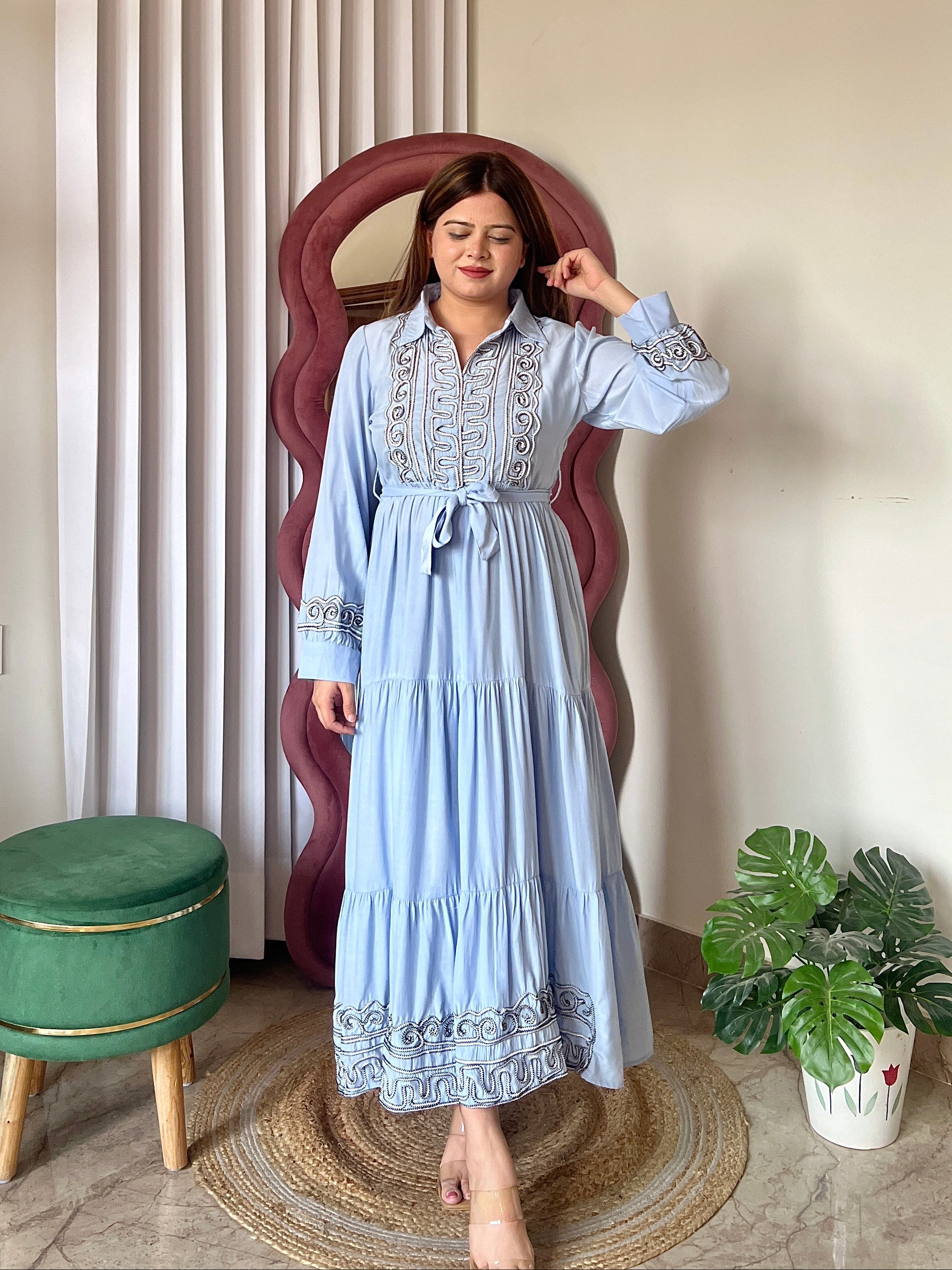 AIRA TIERED DRESS