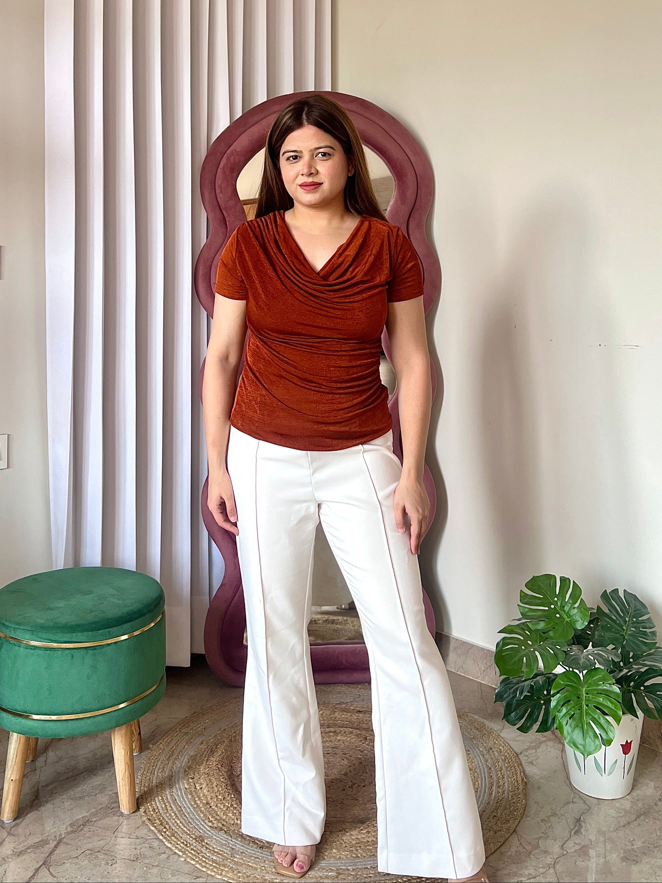 TWINNY COWL TOP