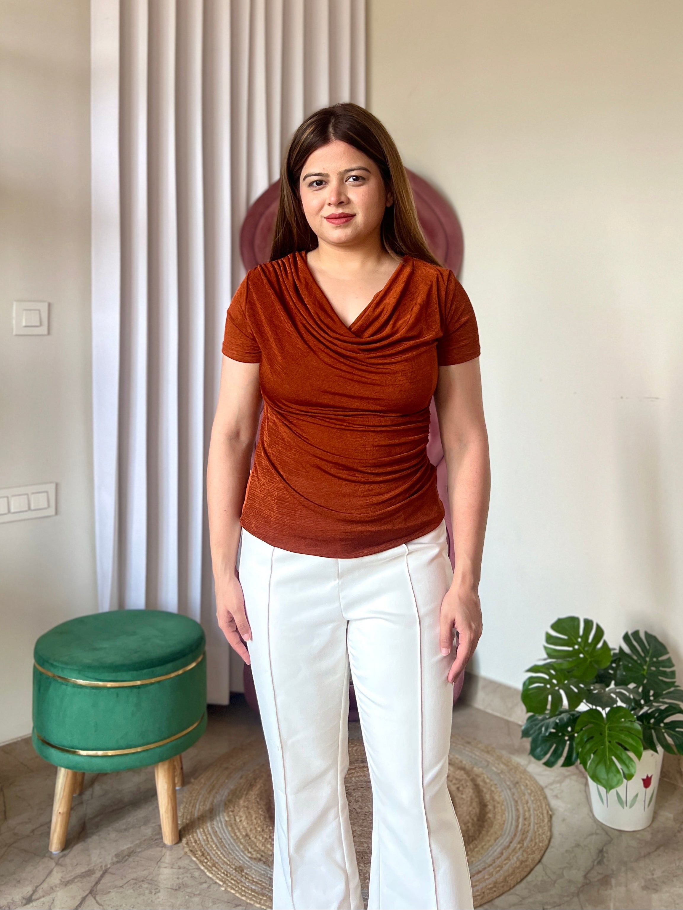 TWINNY COWL TOP