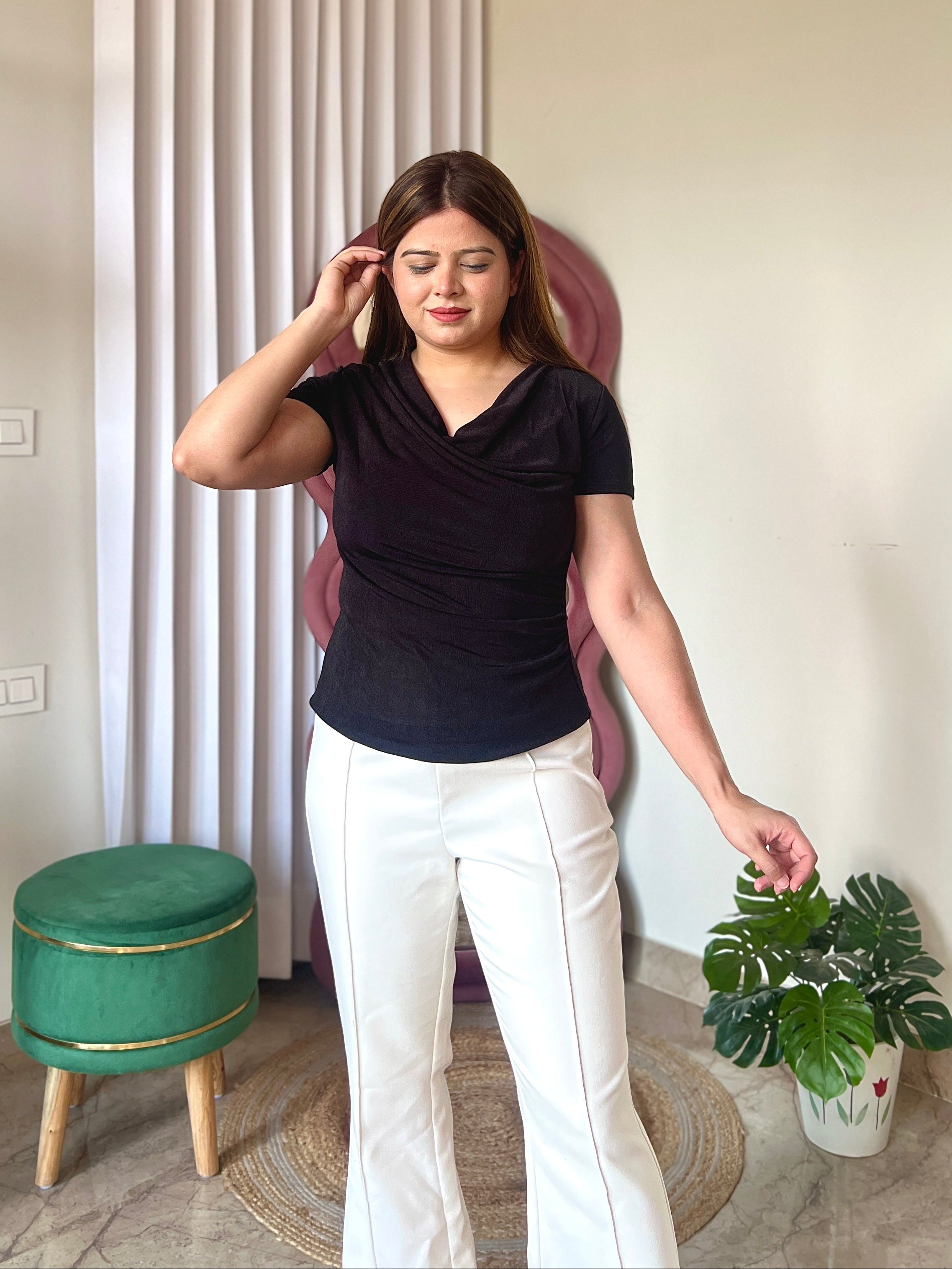 TWINNY COWL TOP