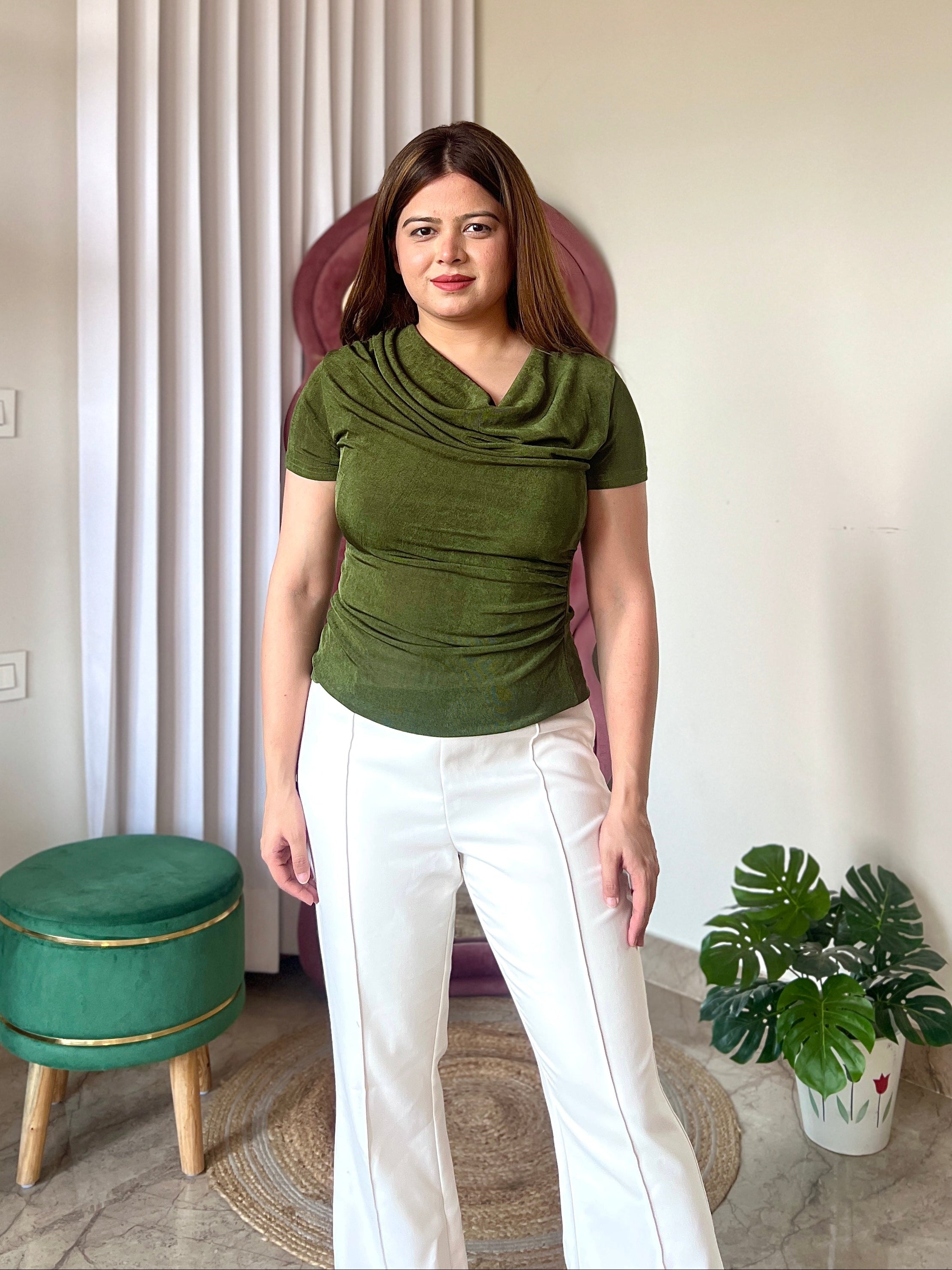 TWINNY COWL TOP