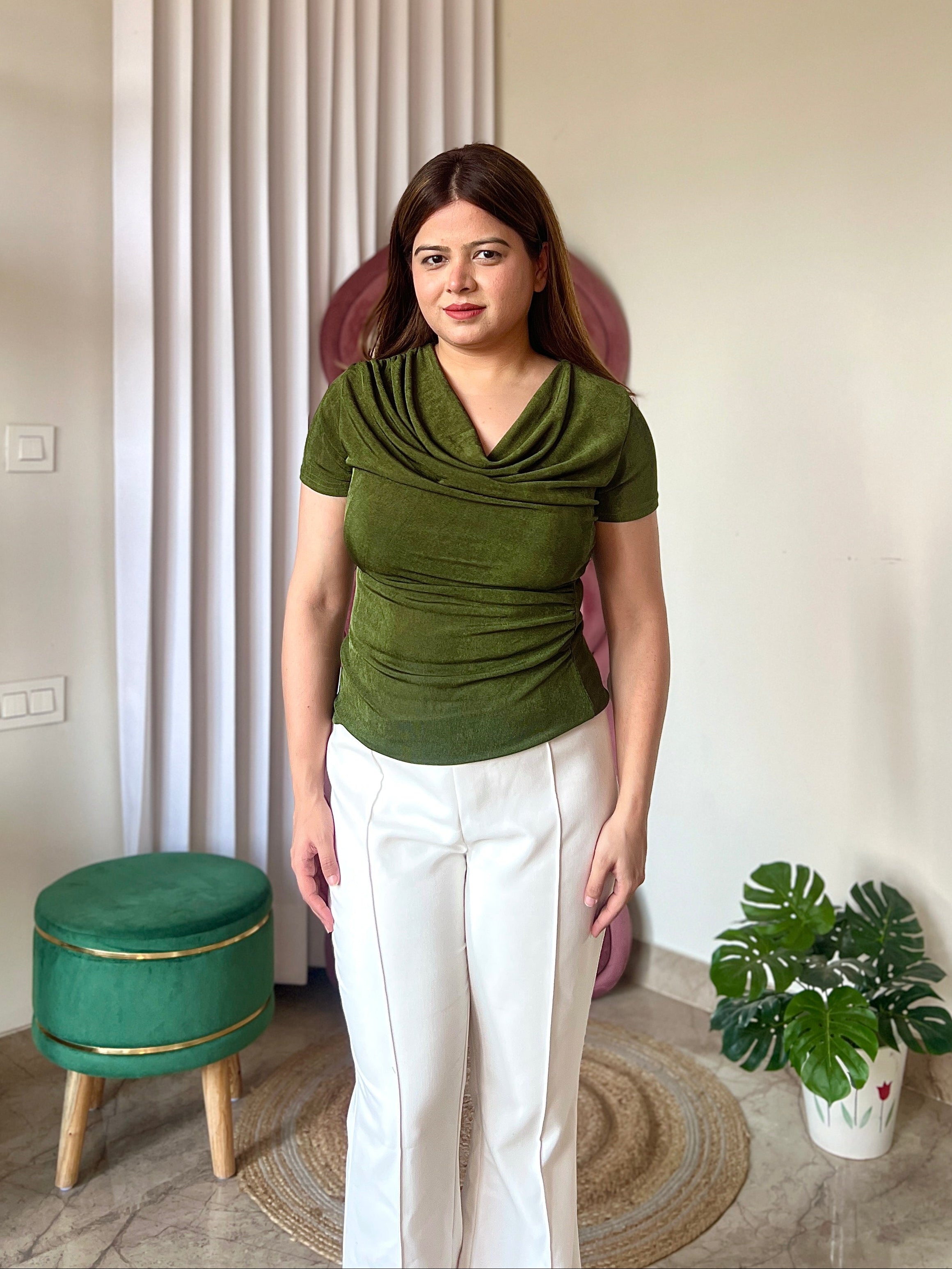 TWINNY COWL TOP
