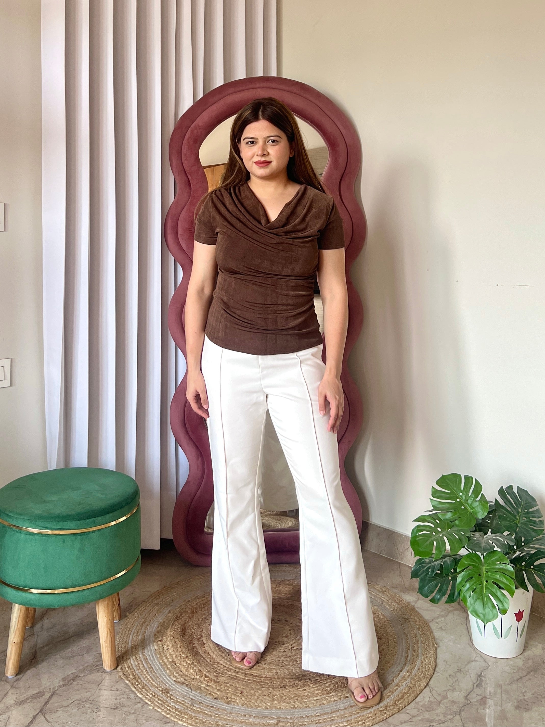 TWINNY COWL TOP