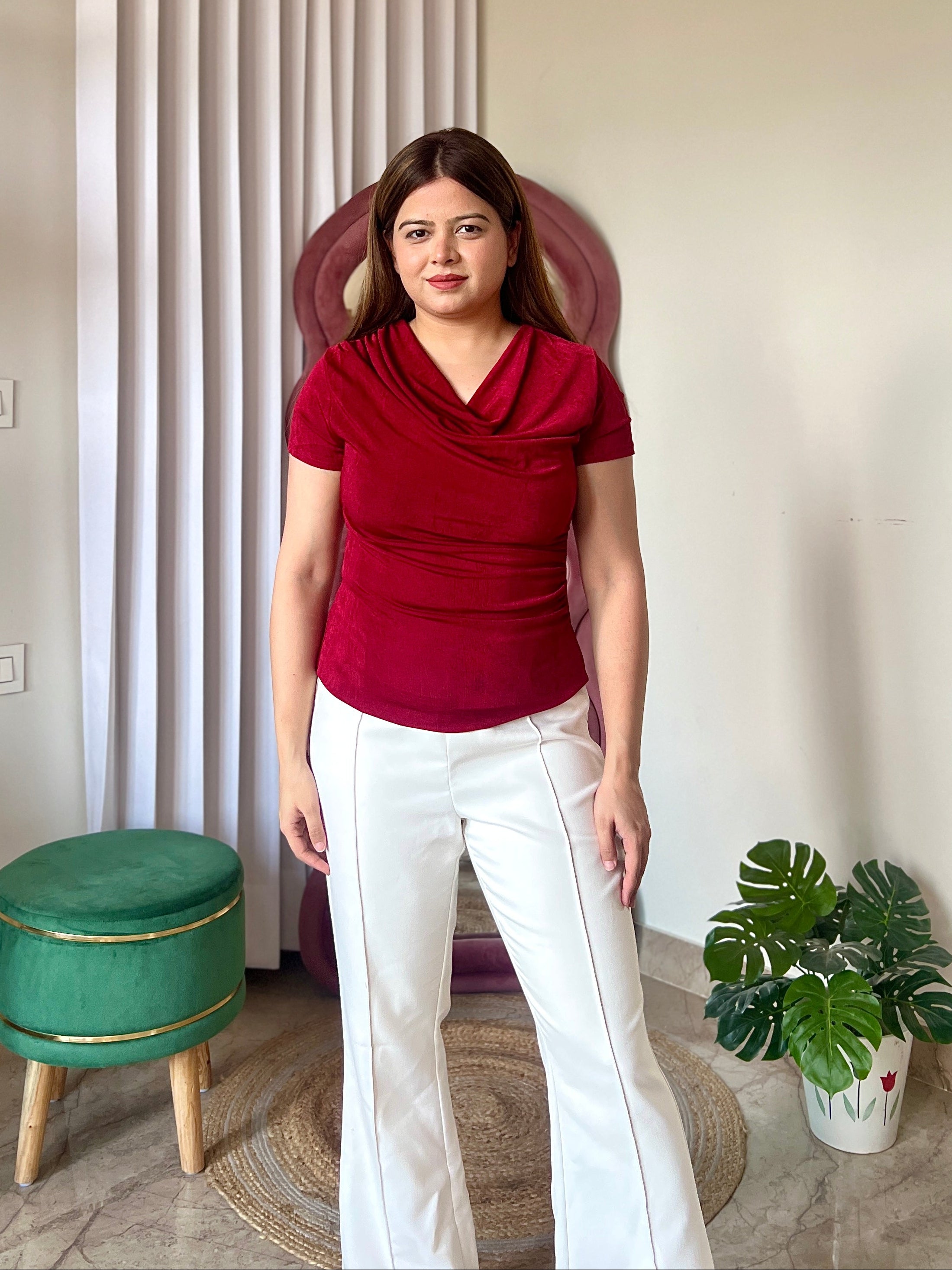 TWINNY COWL TOP