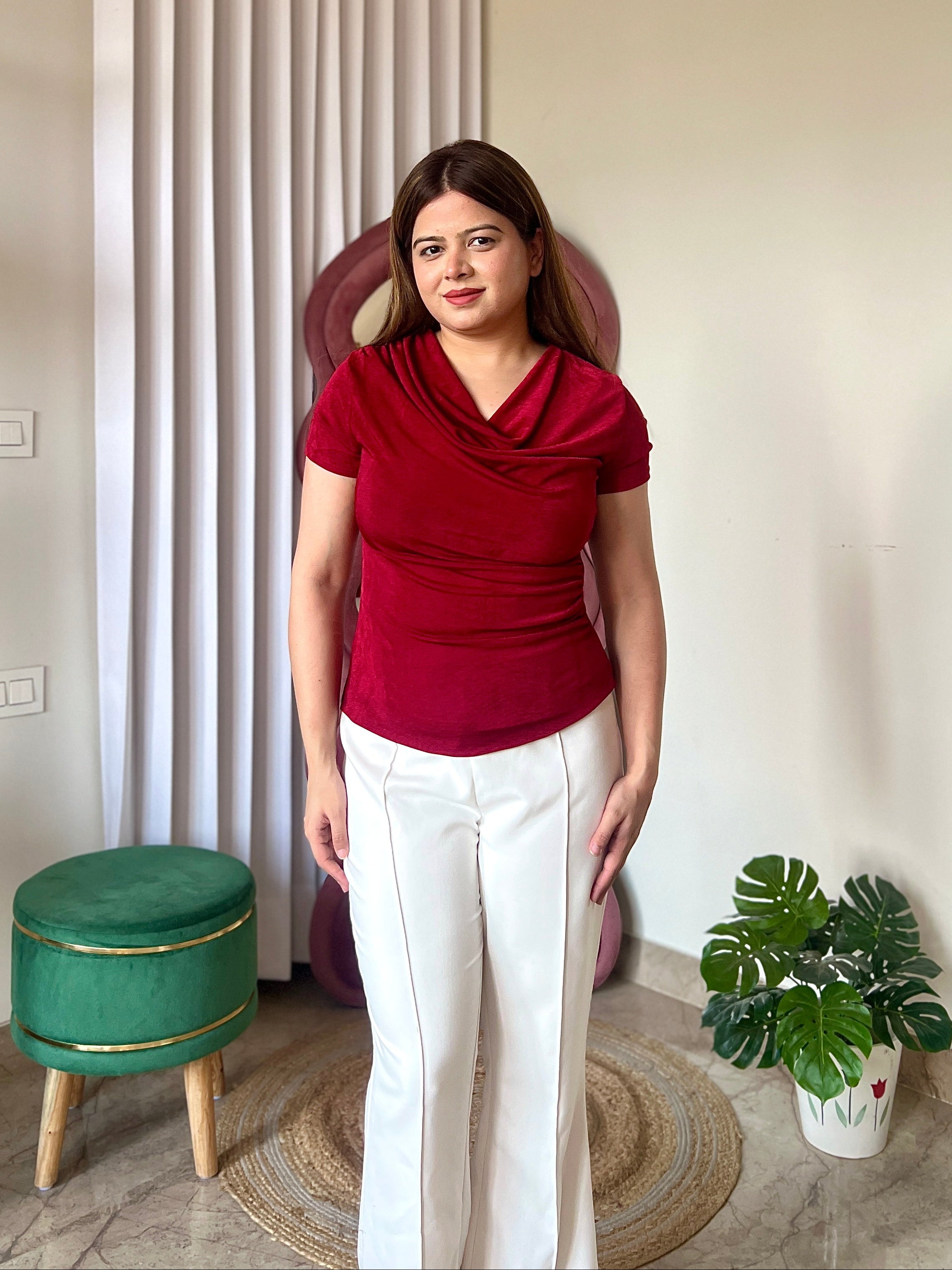 TWINNY COWL TOP