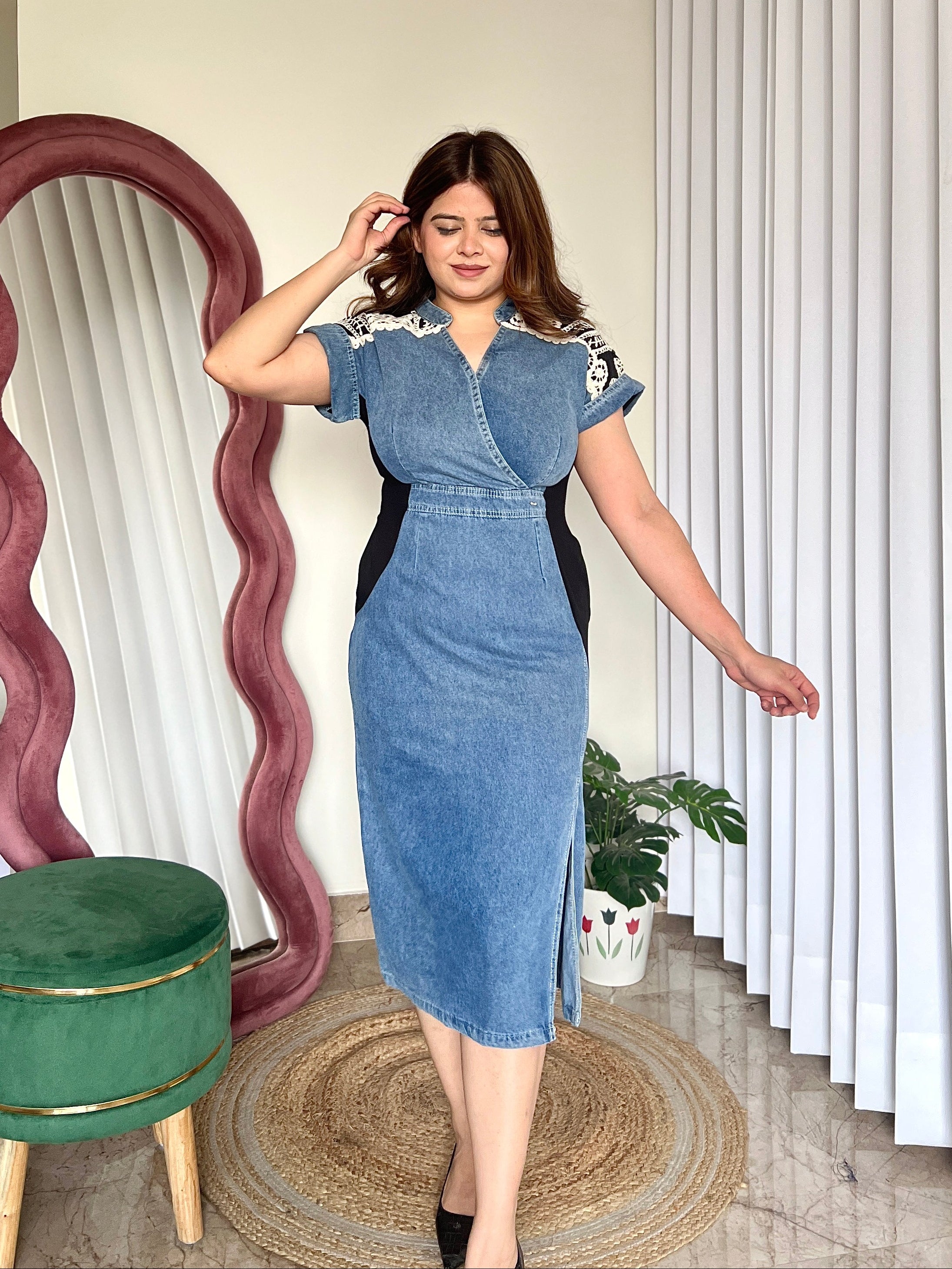 GINI DENIM DRESS