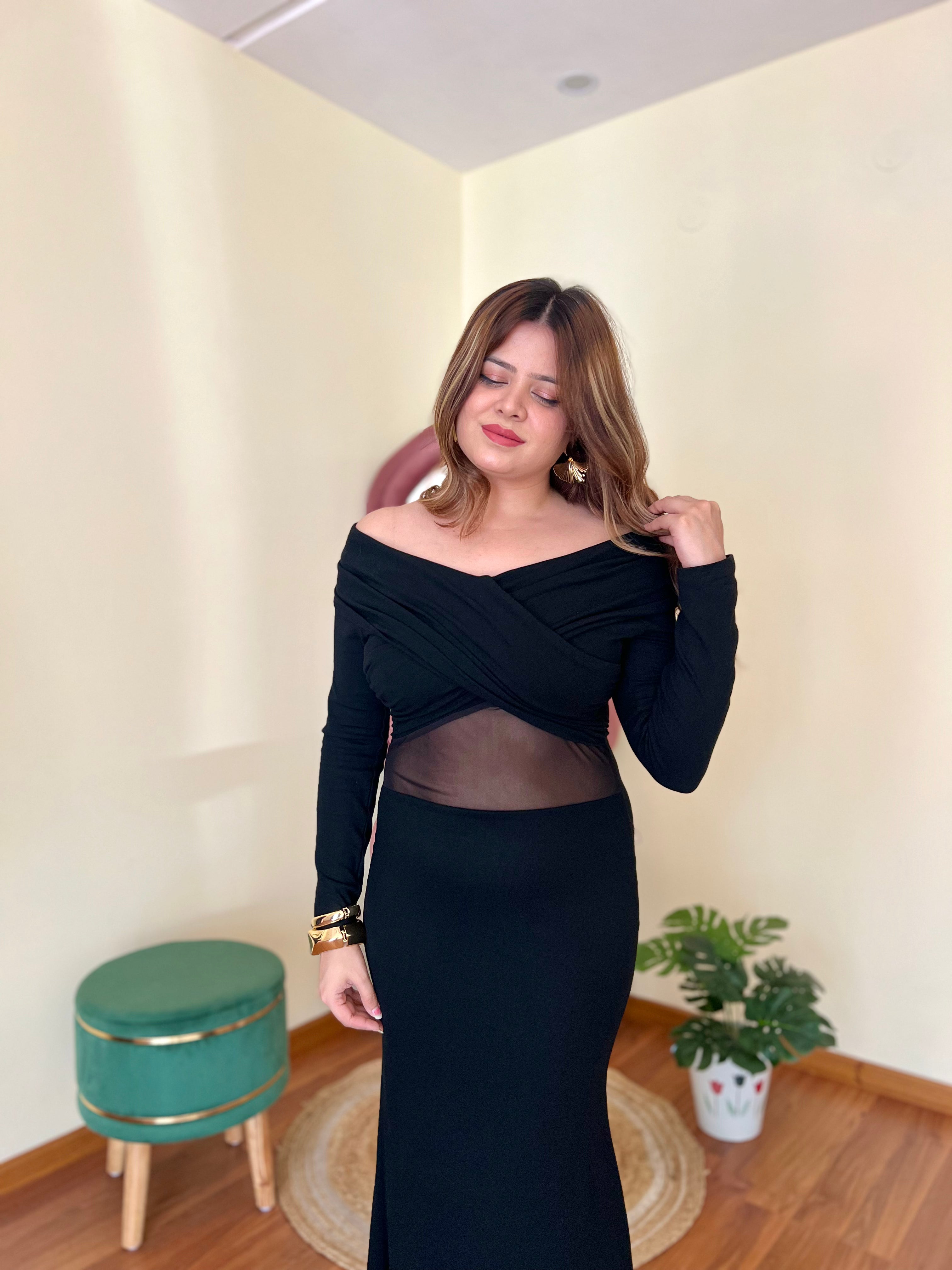 KARA OFF SHOULDER DRESS