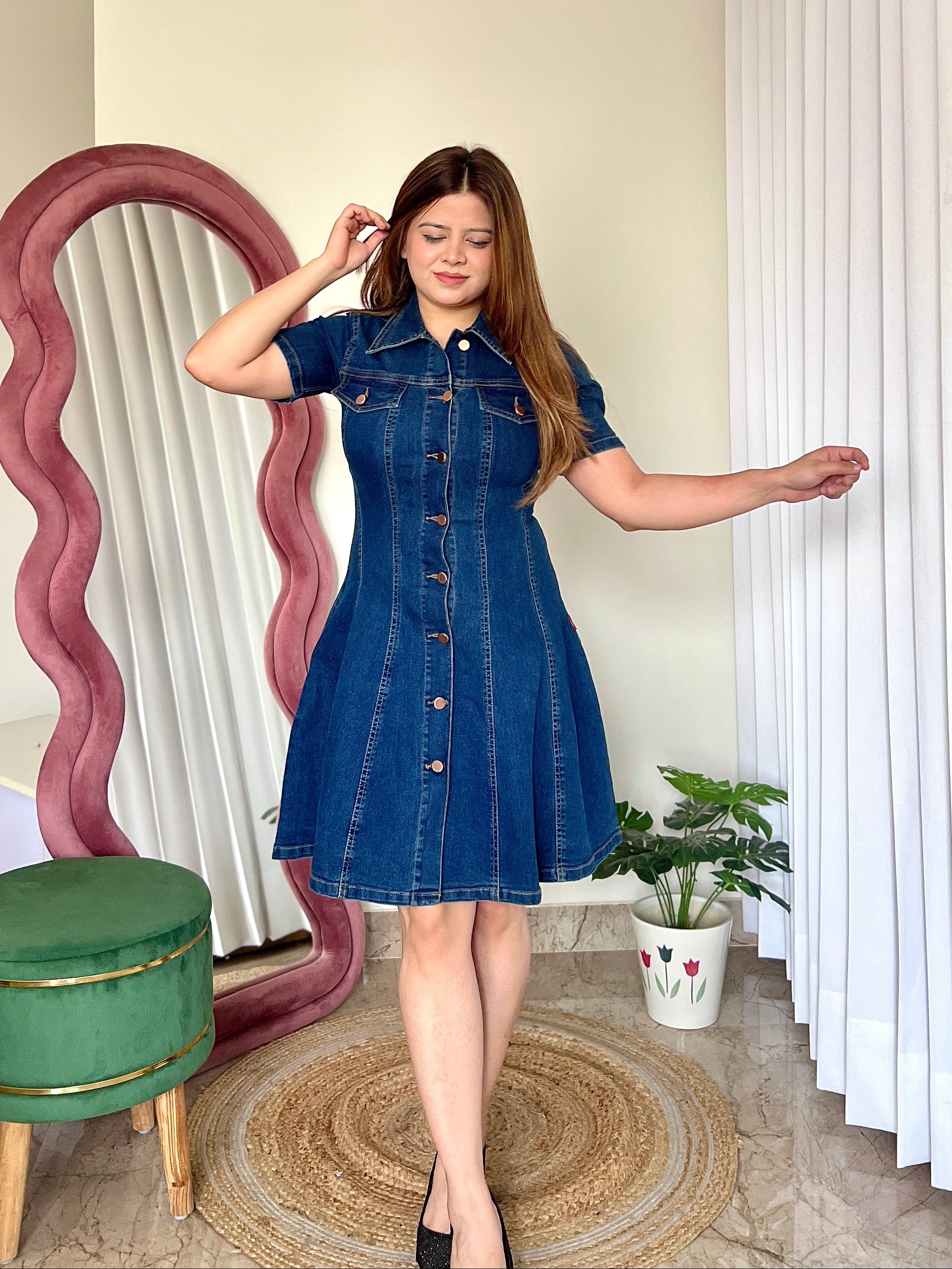 SHERRY DENIM DRESS