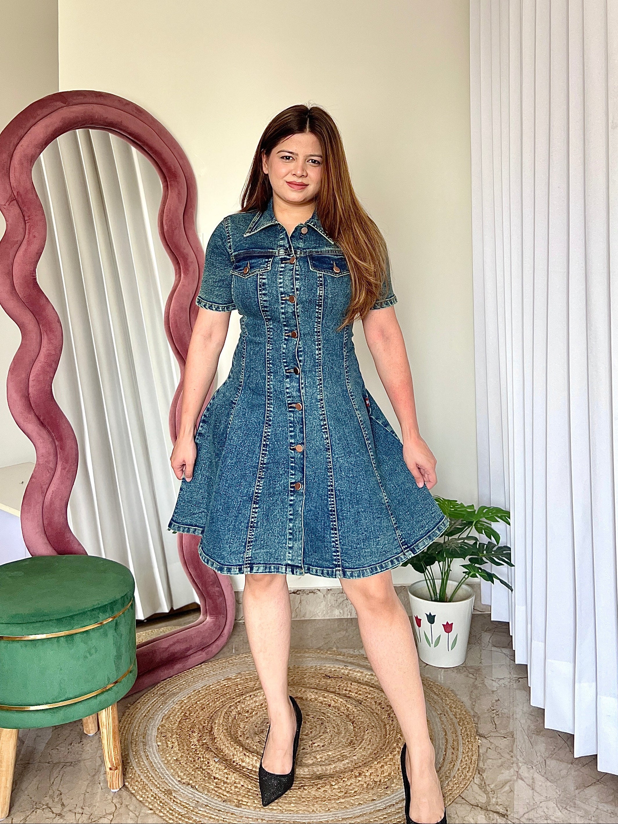 SHERRY DENIM DRESS