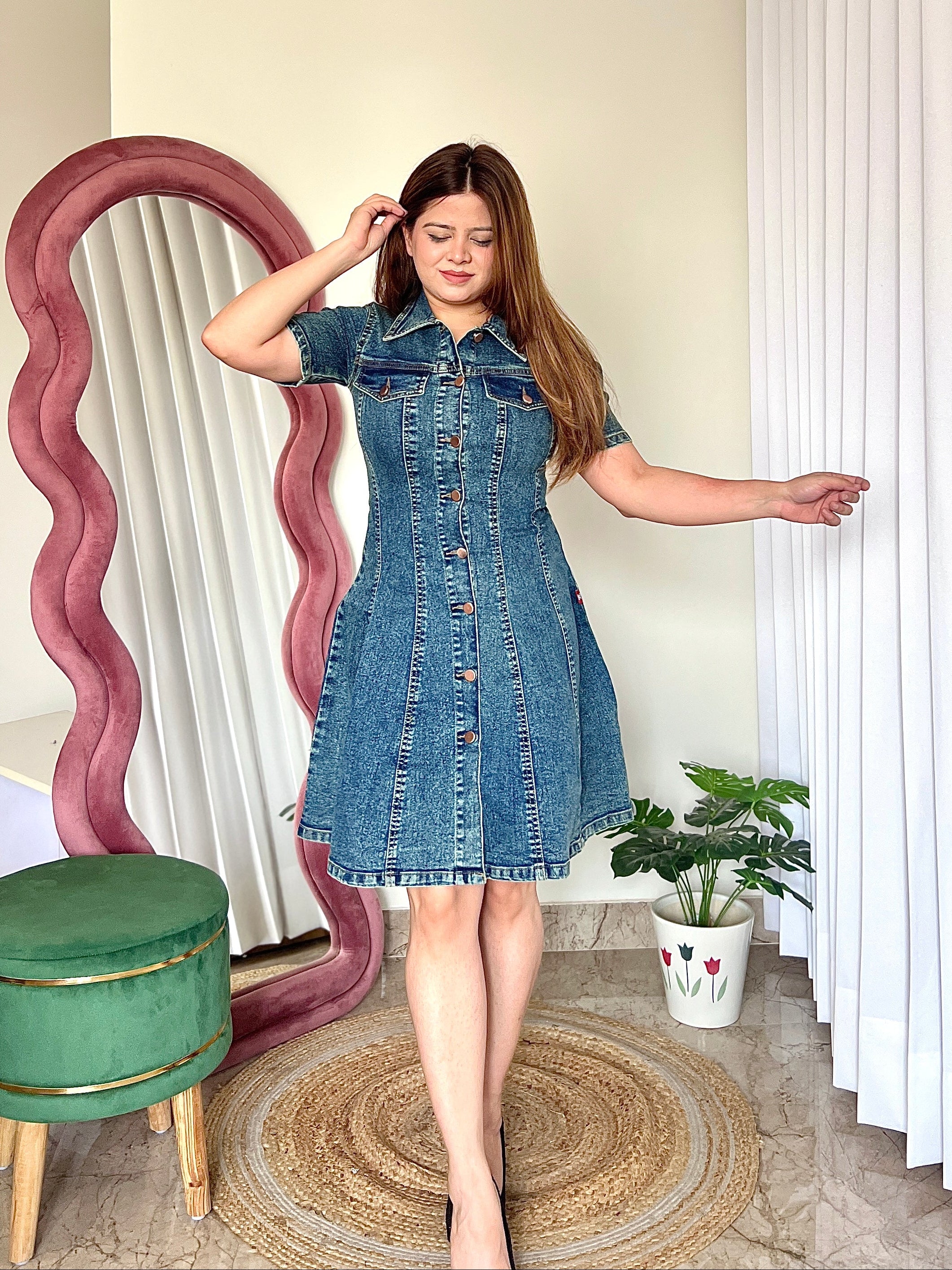 SHERRY DENIM DRESS