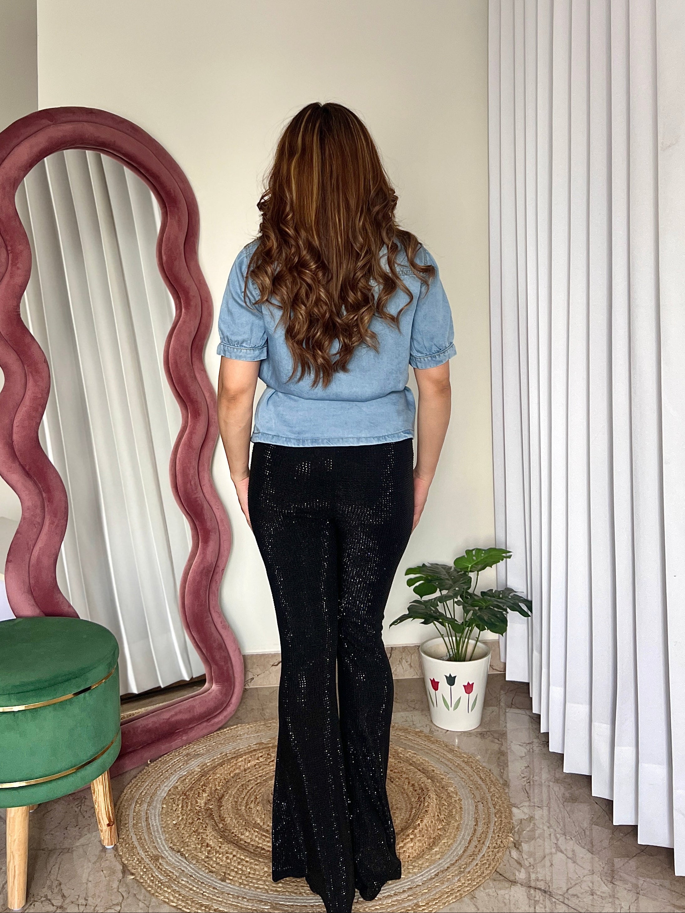 KAIRA DENIM TOP