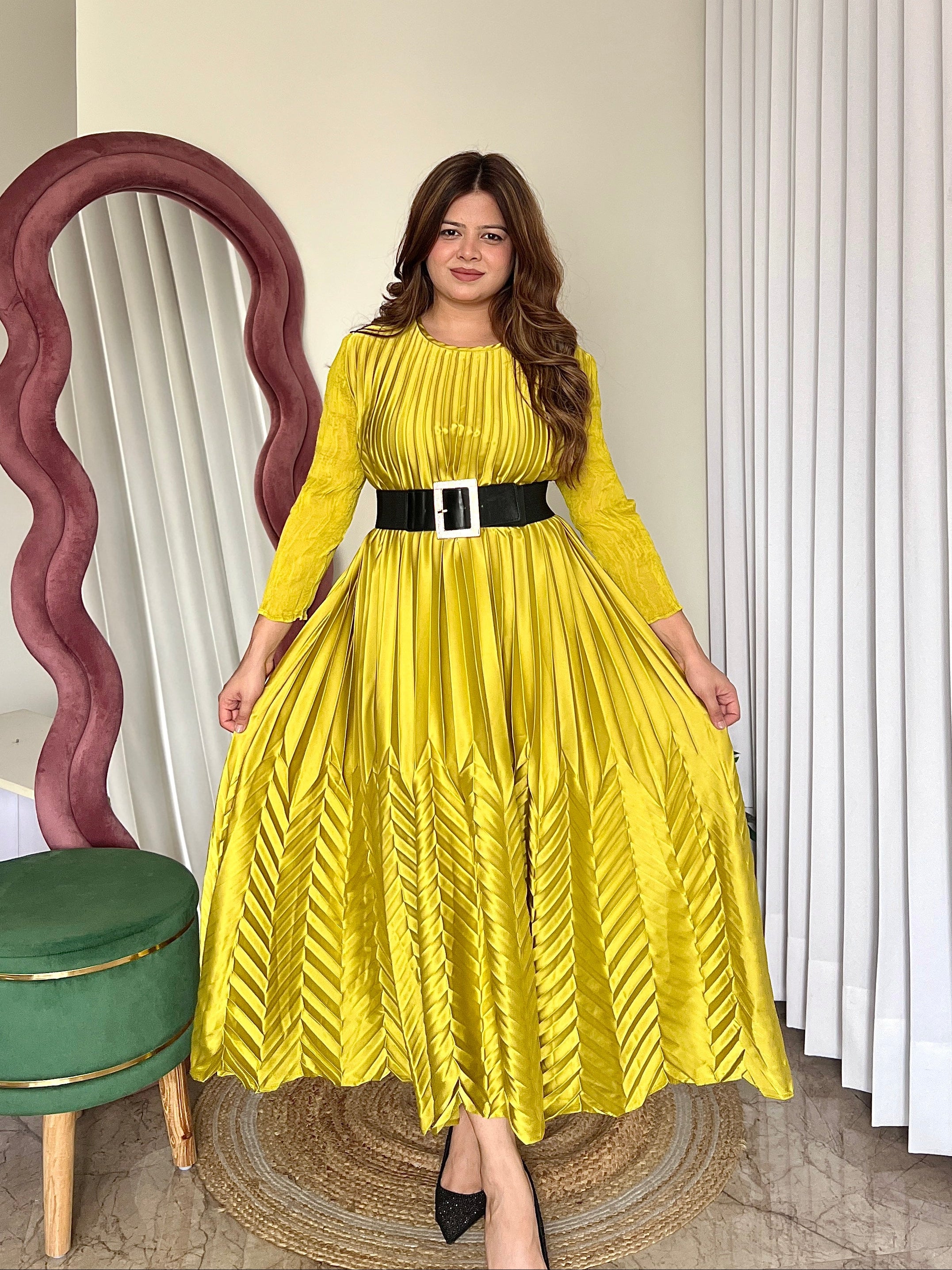 AVERY PLEATED DRESS