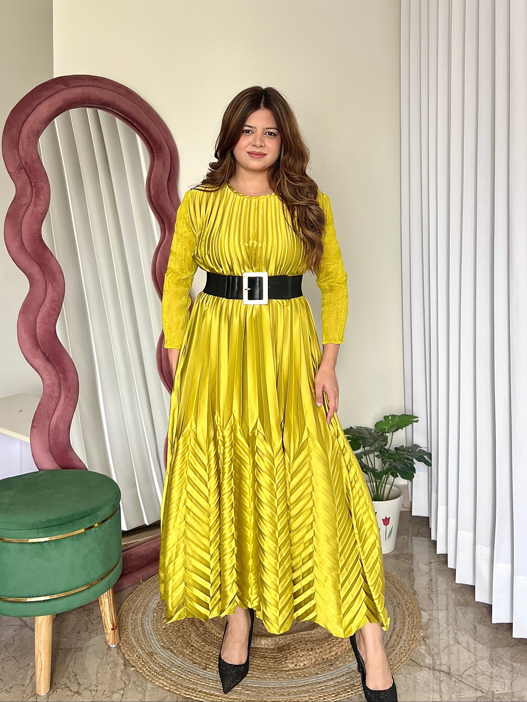 AVERY PLEATED DRESS