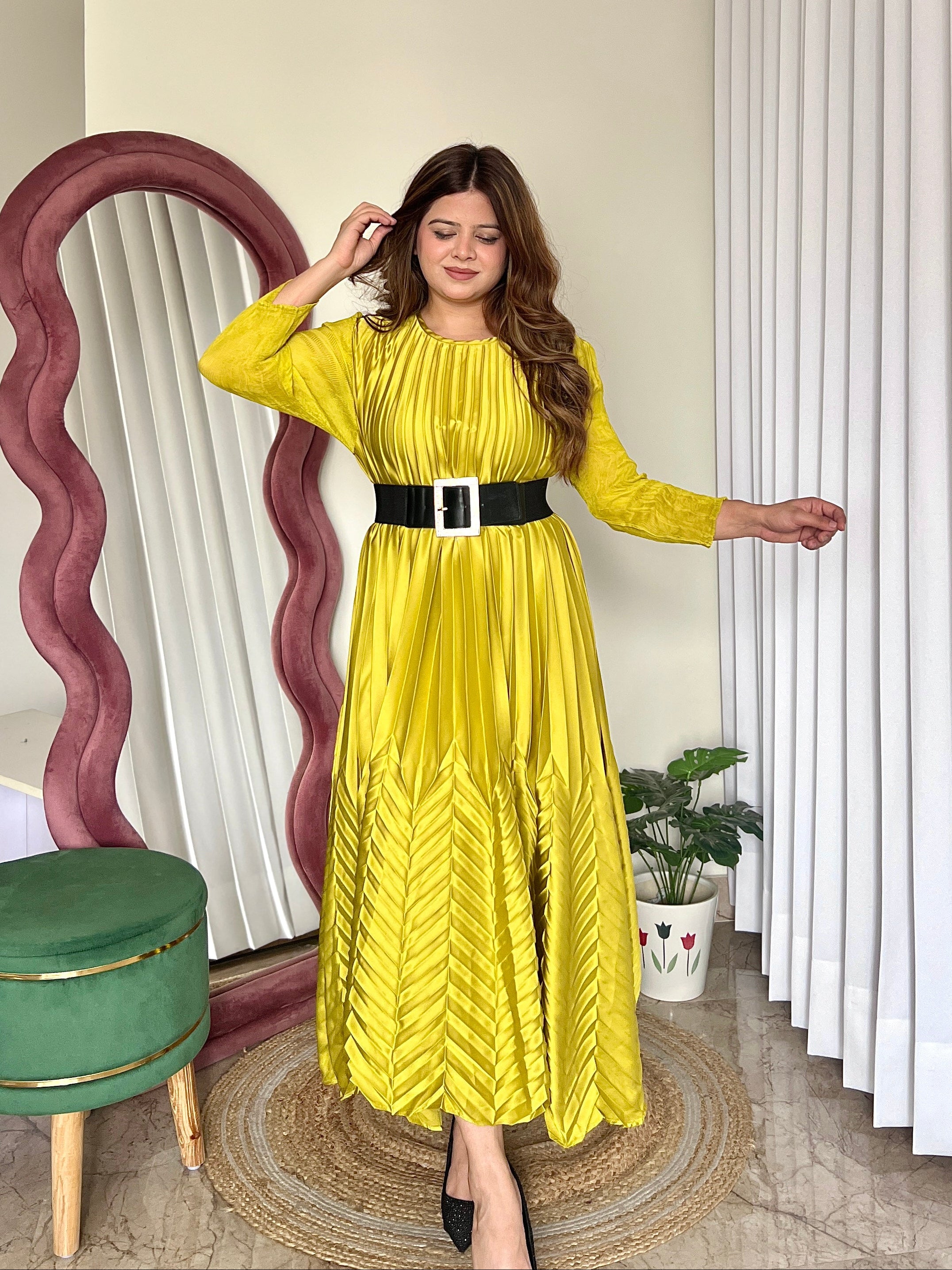 AVERY PLEATED DRESS
