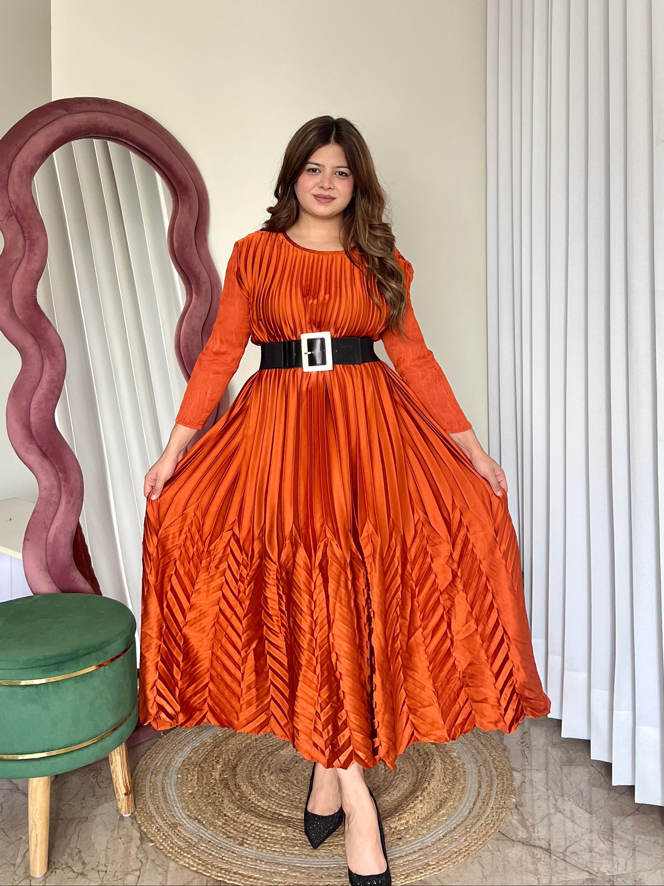 AVERY PLEATED DRESS