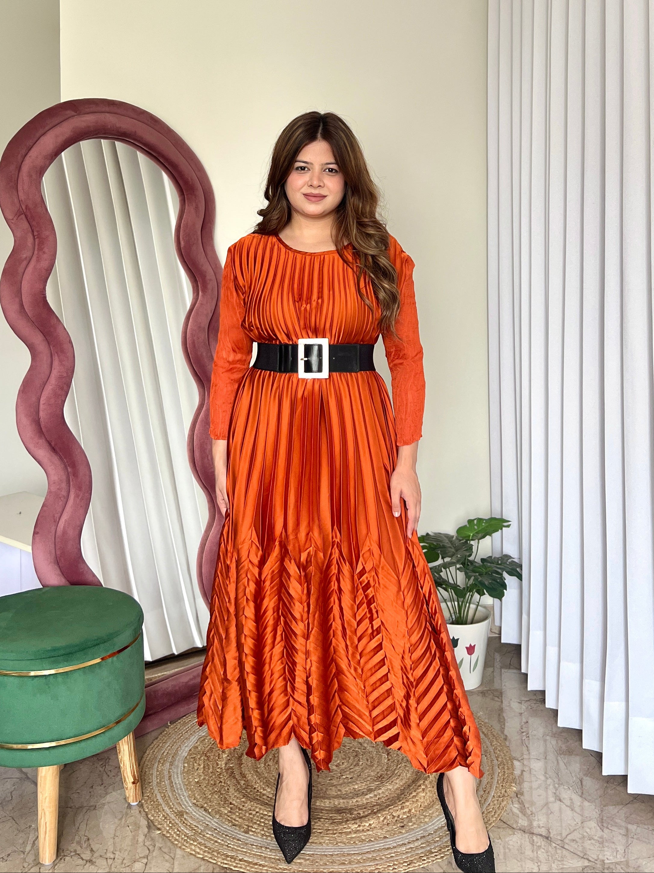 AVERY PLEATED DRESS