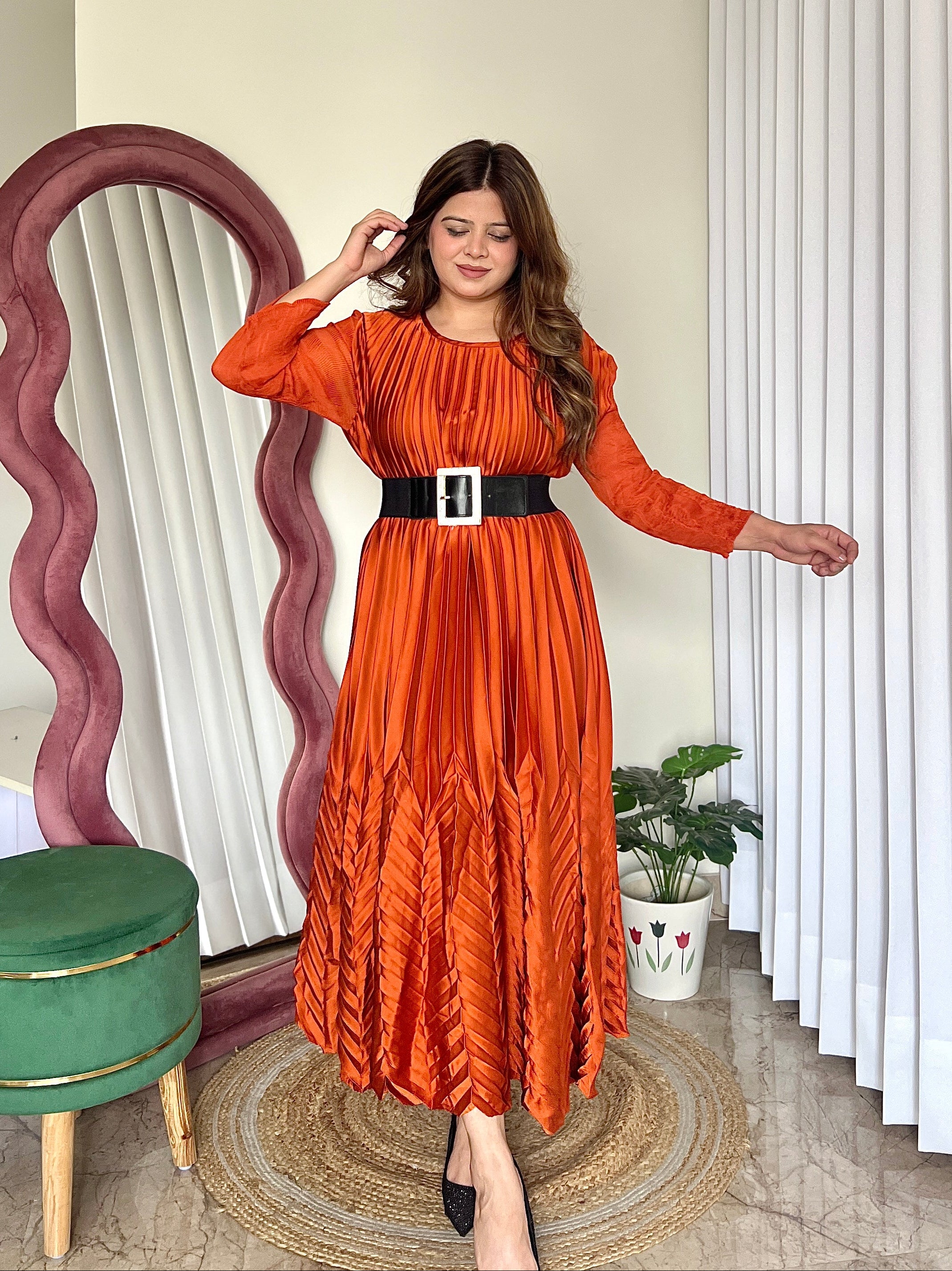 AVERY PLEATED DRESS