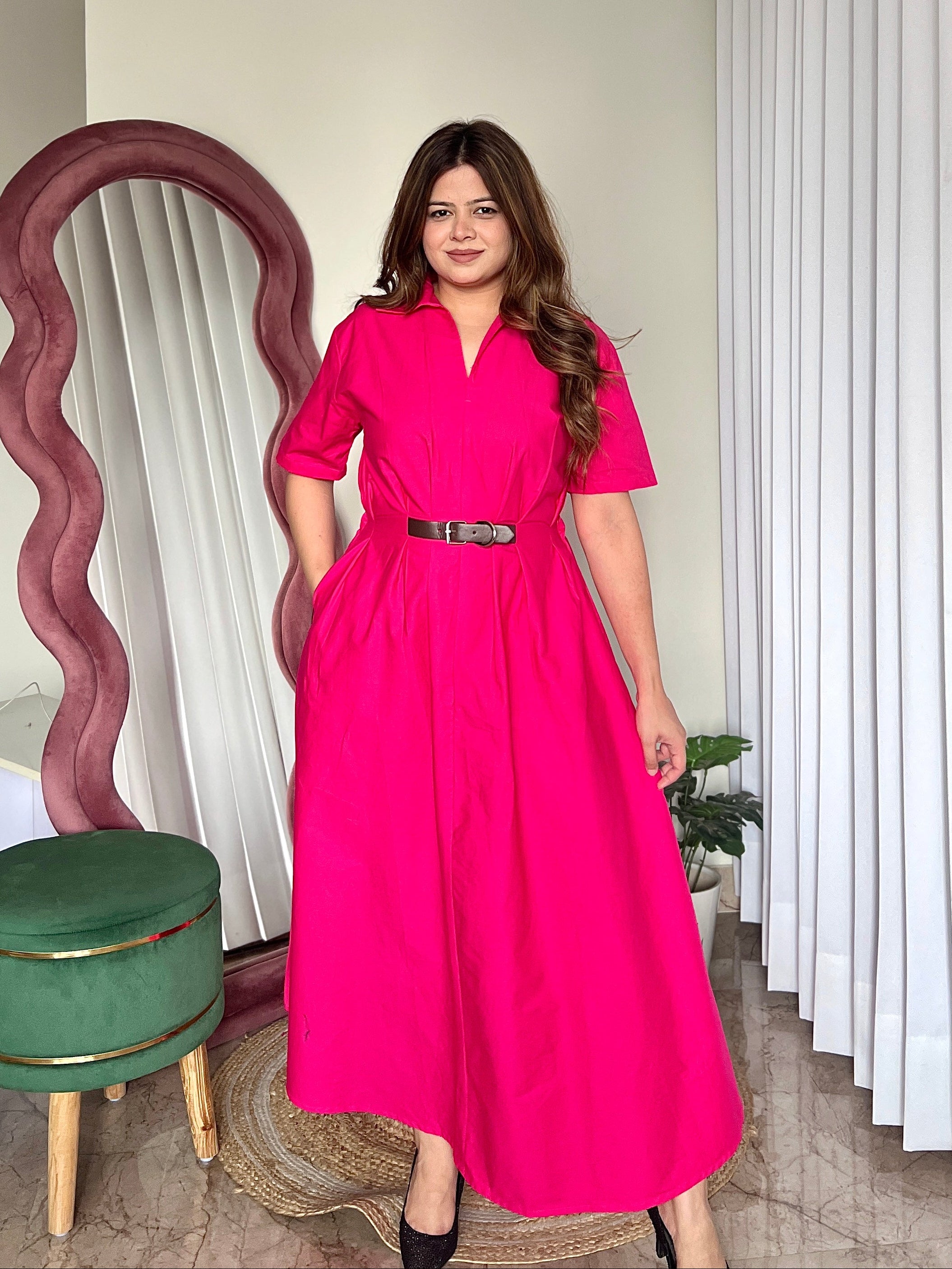KELLY BELTED DRESS