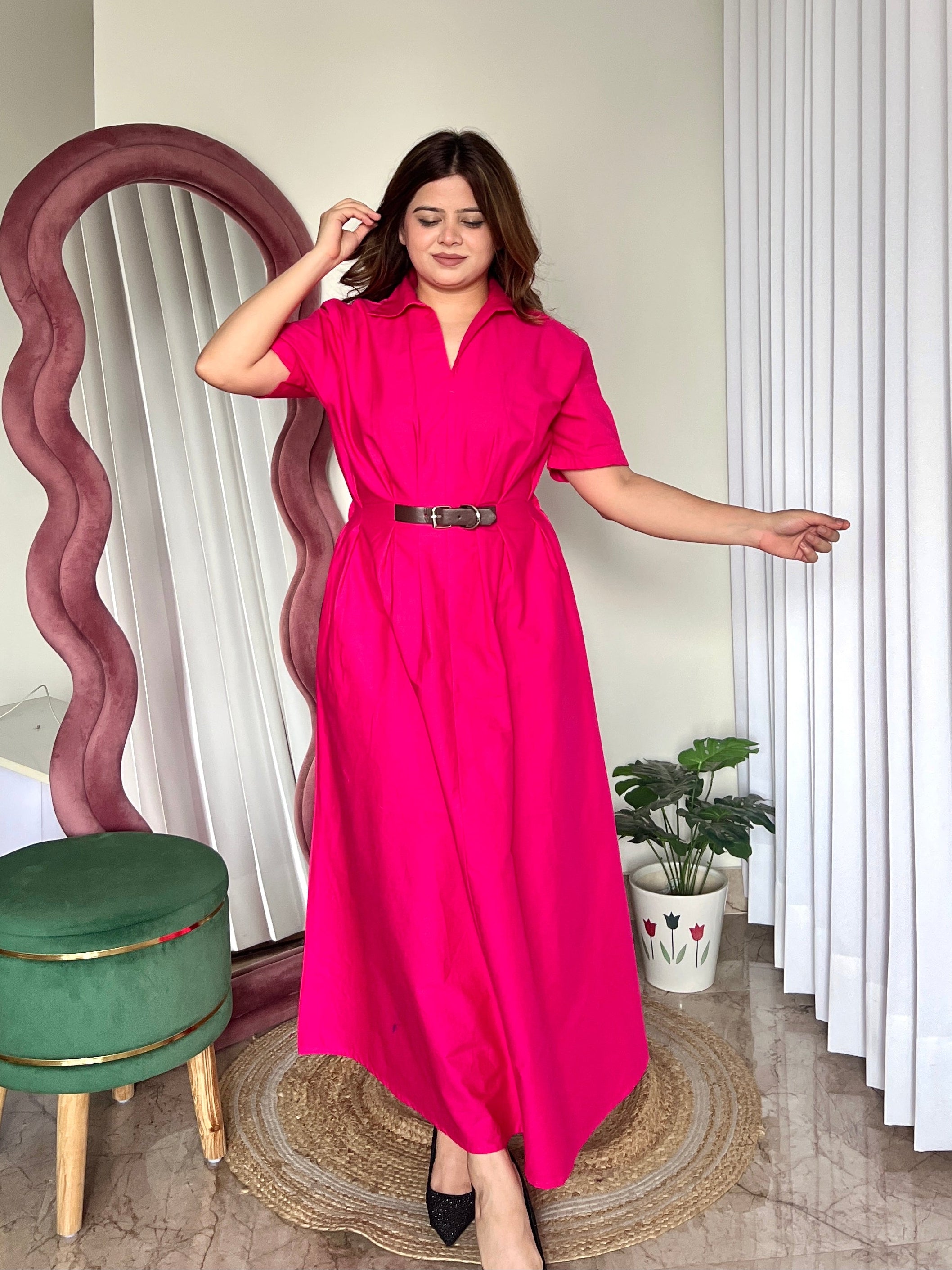 KELLY BELTED DRESS