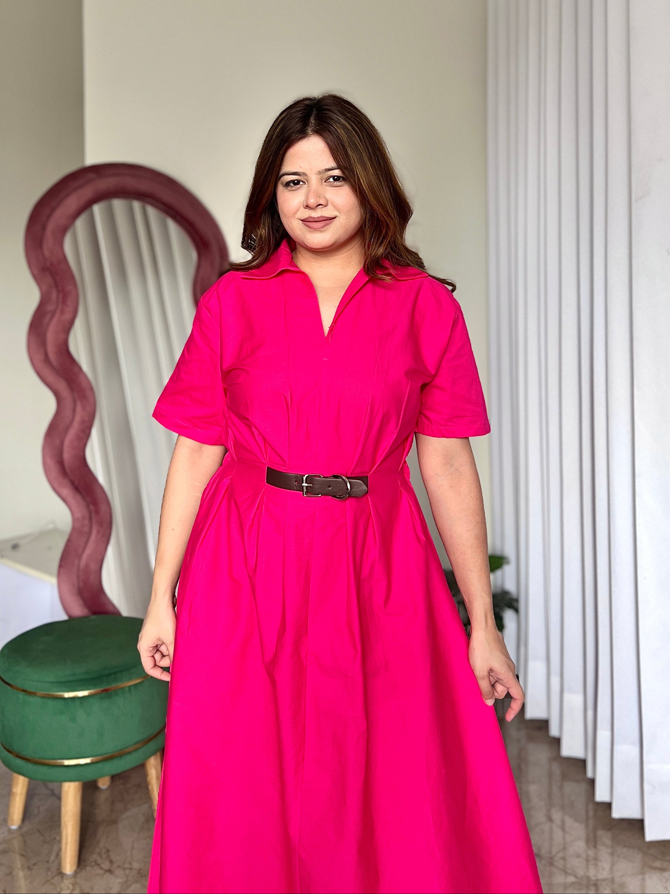 KELLY BELTED DRESS