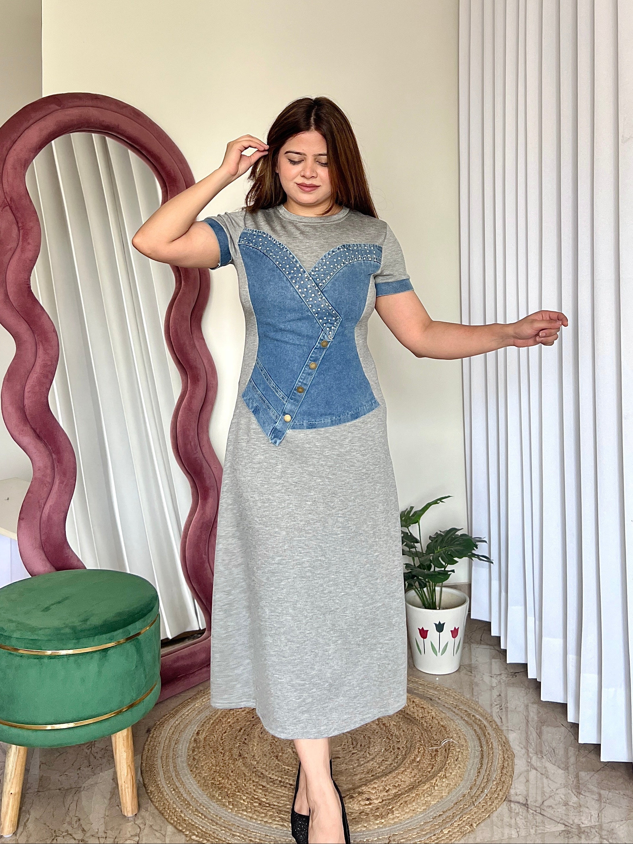 HOLLY DENIM DRESS
