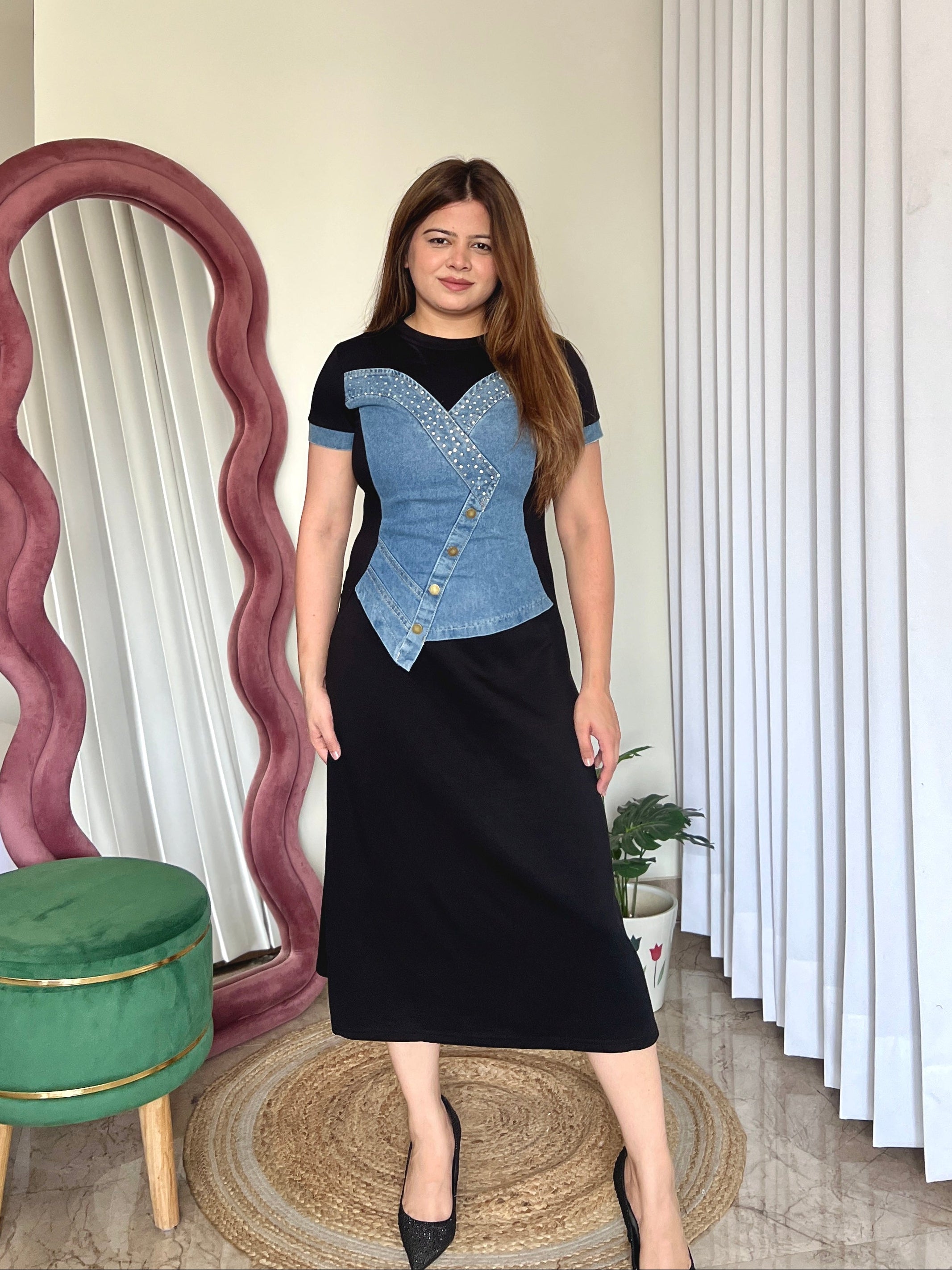 HOLLY DENIM DRESS