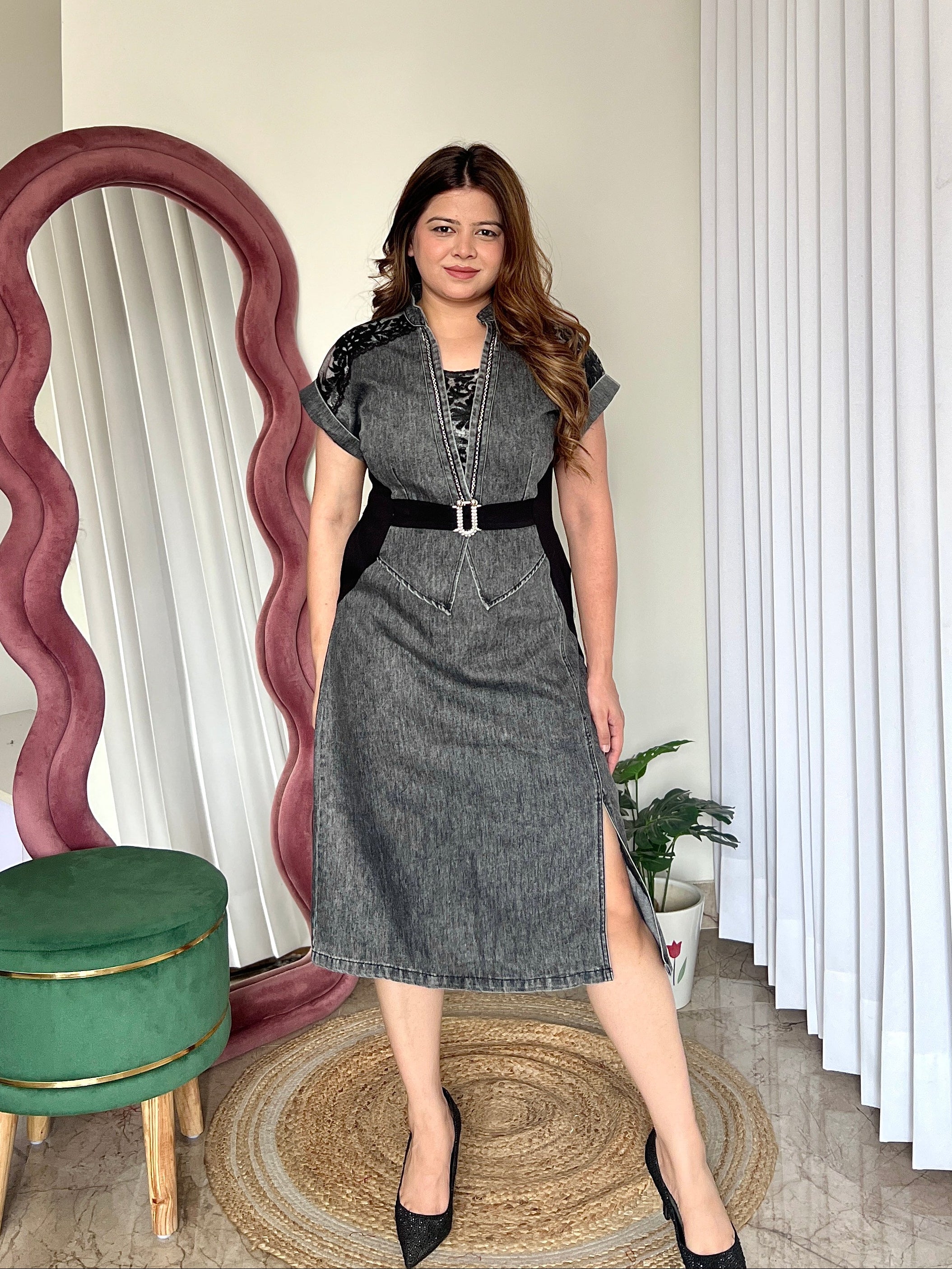 JADE DENIM DRESS