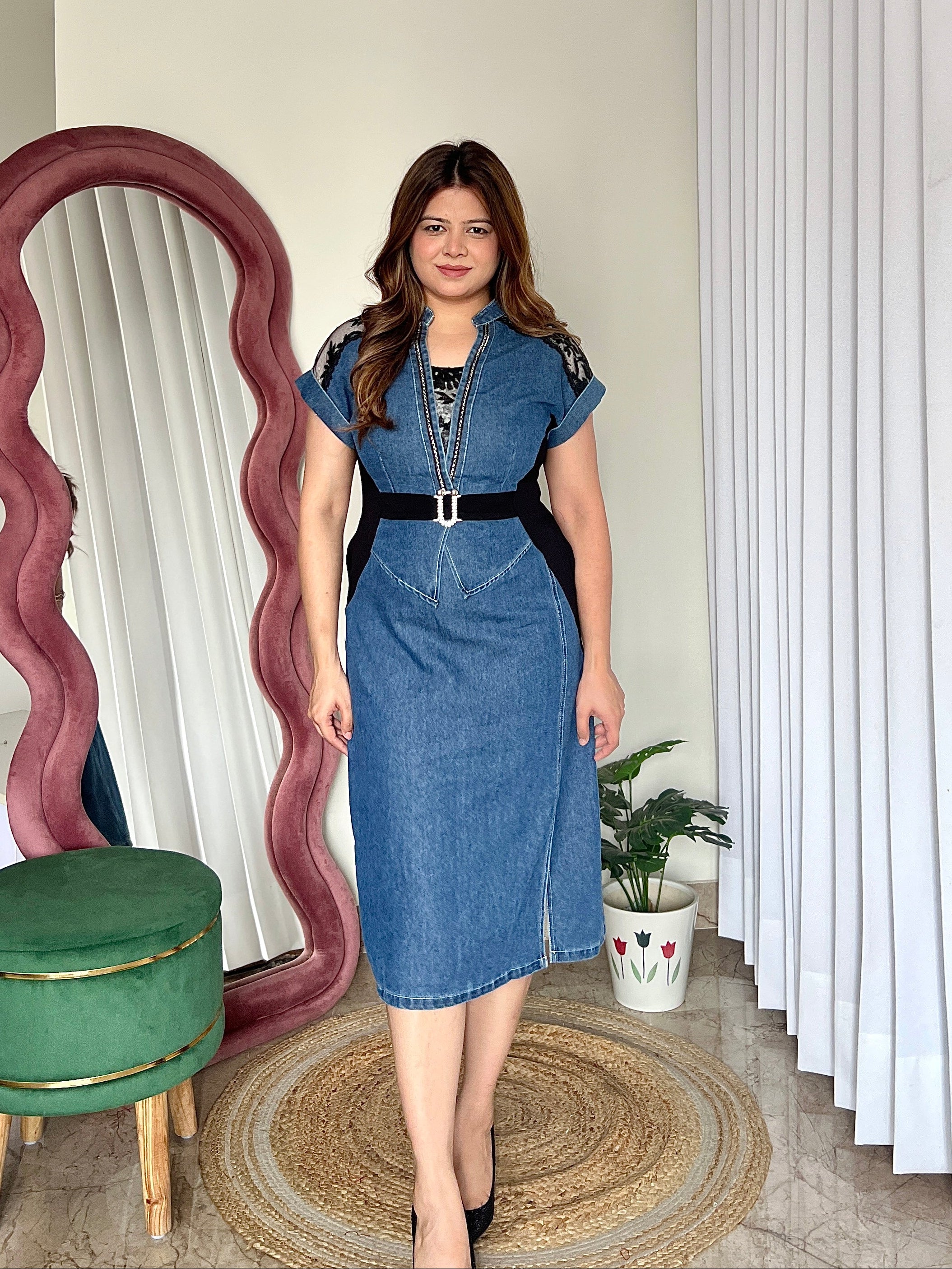 JADE DENIM DRESS