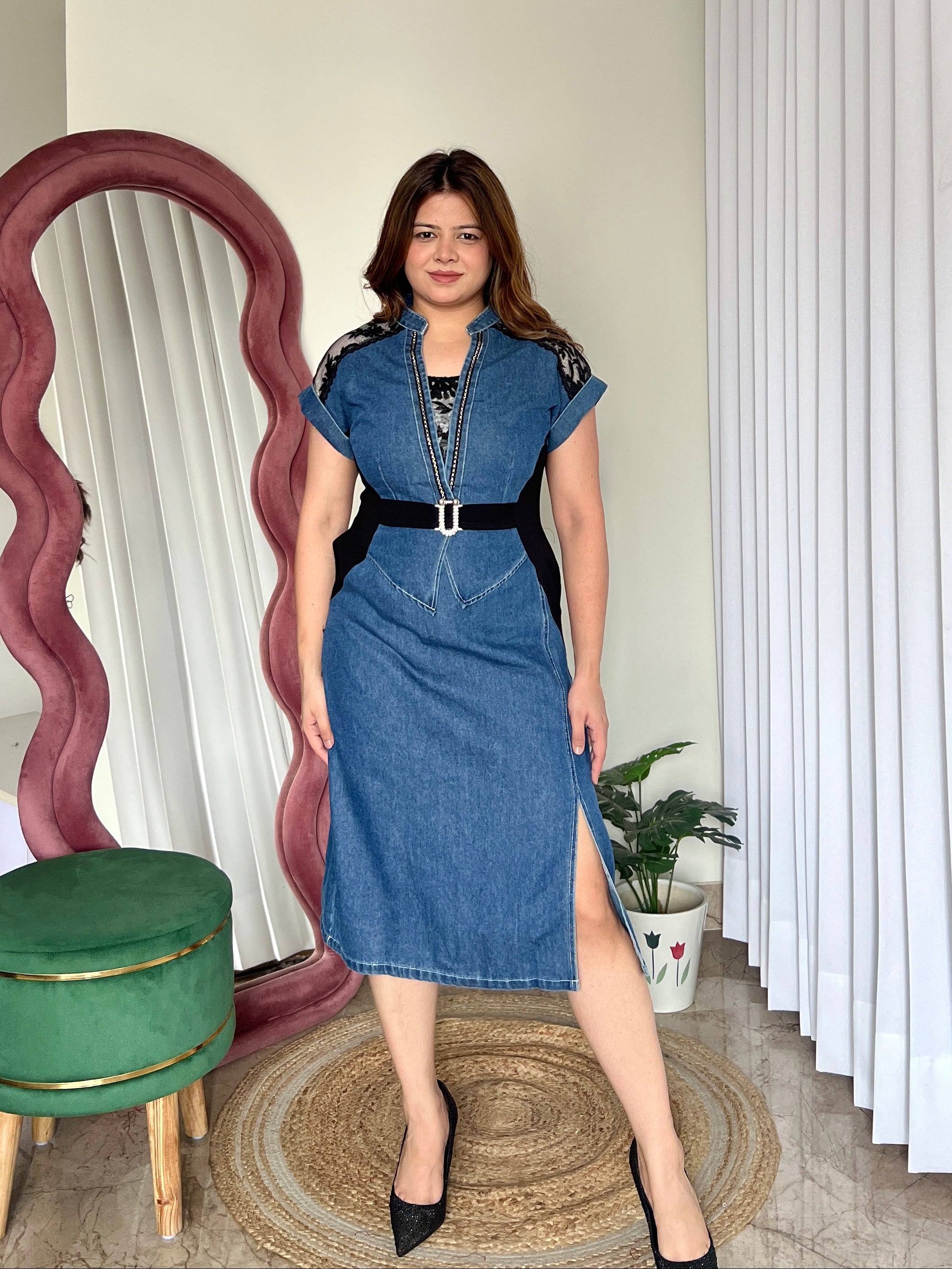JADE DENIM DRESS