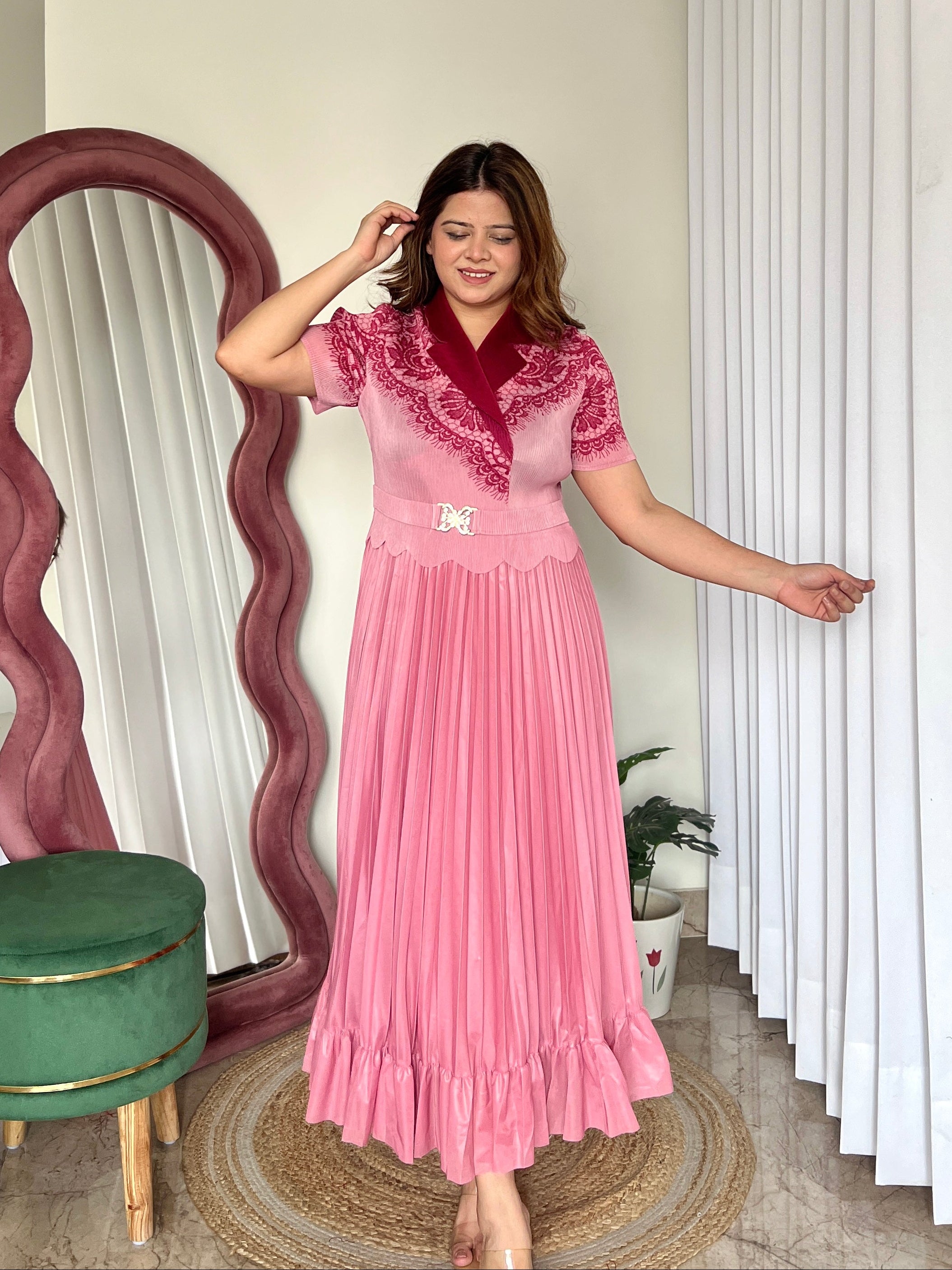 MEDUSA PLEATED DRESS