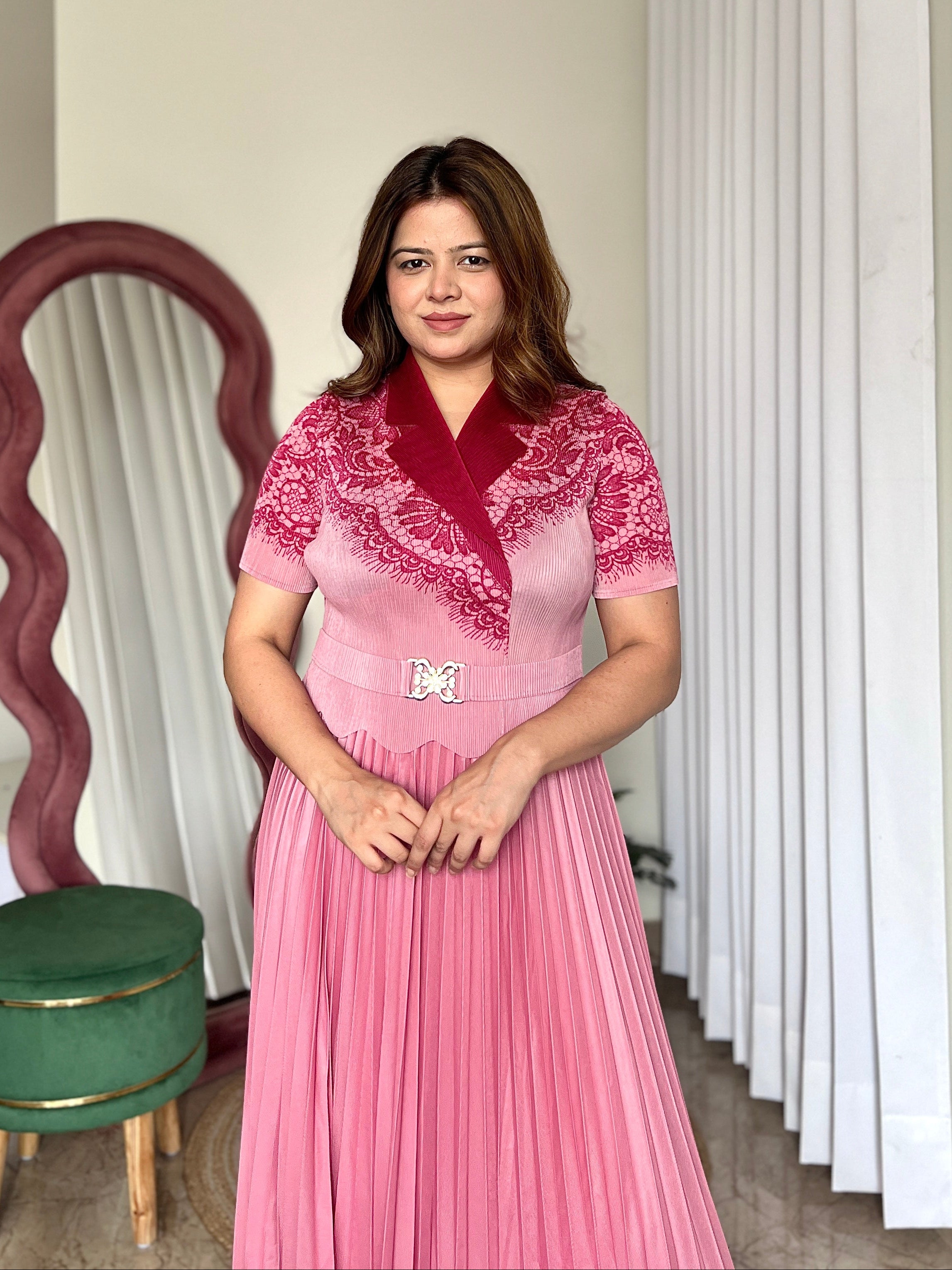 MEDUSA PLEATED DRESS