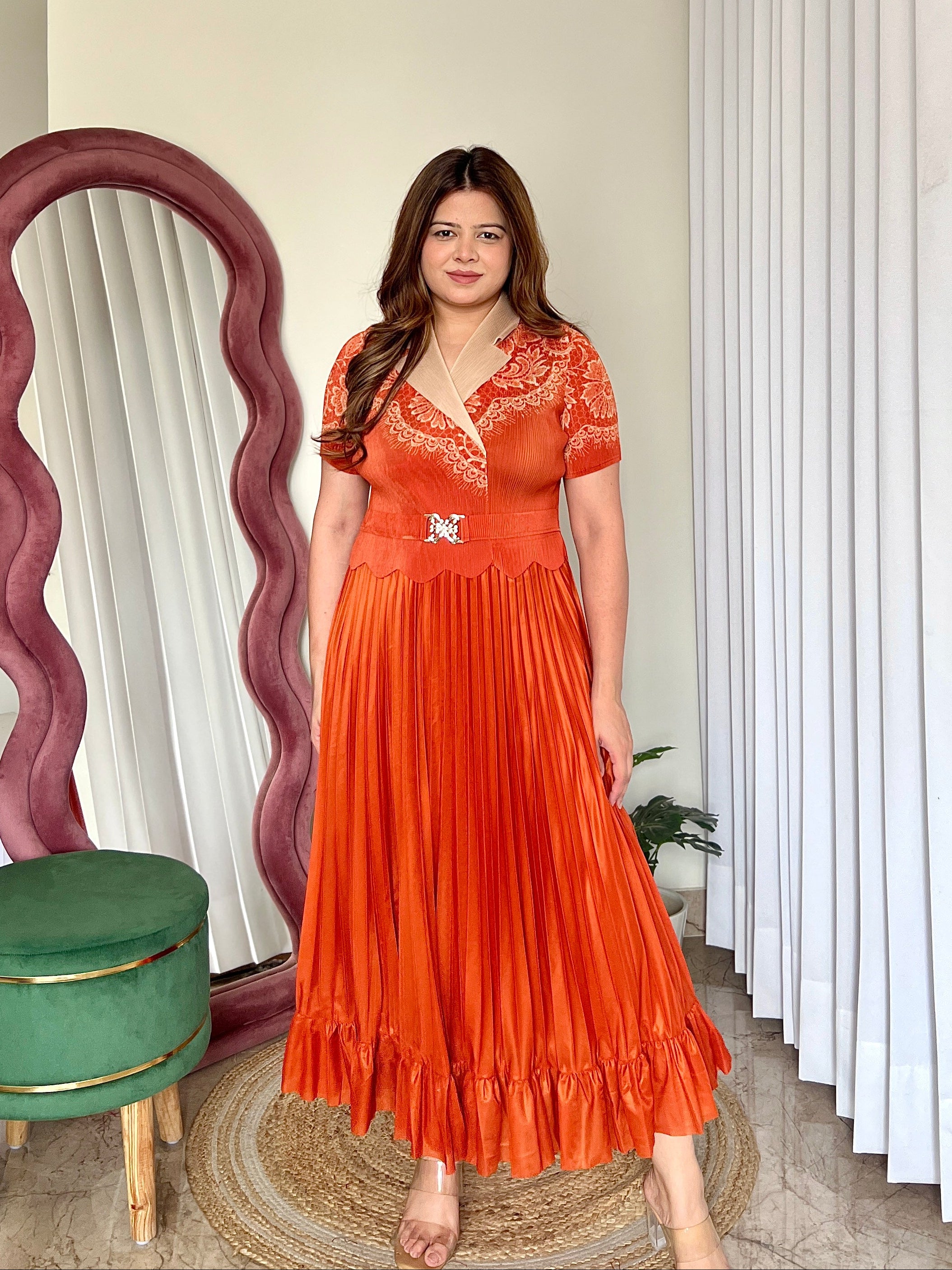 MEDUSA PLEATED DRESS