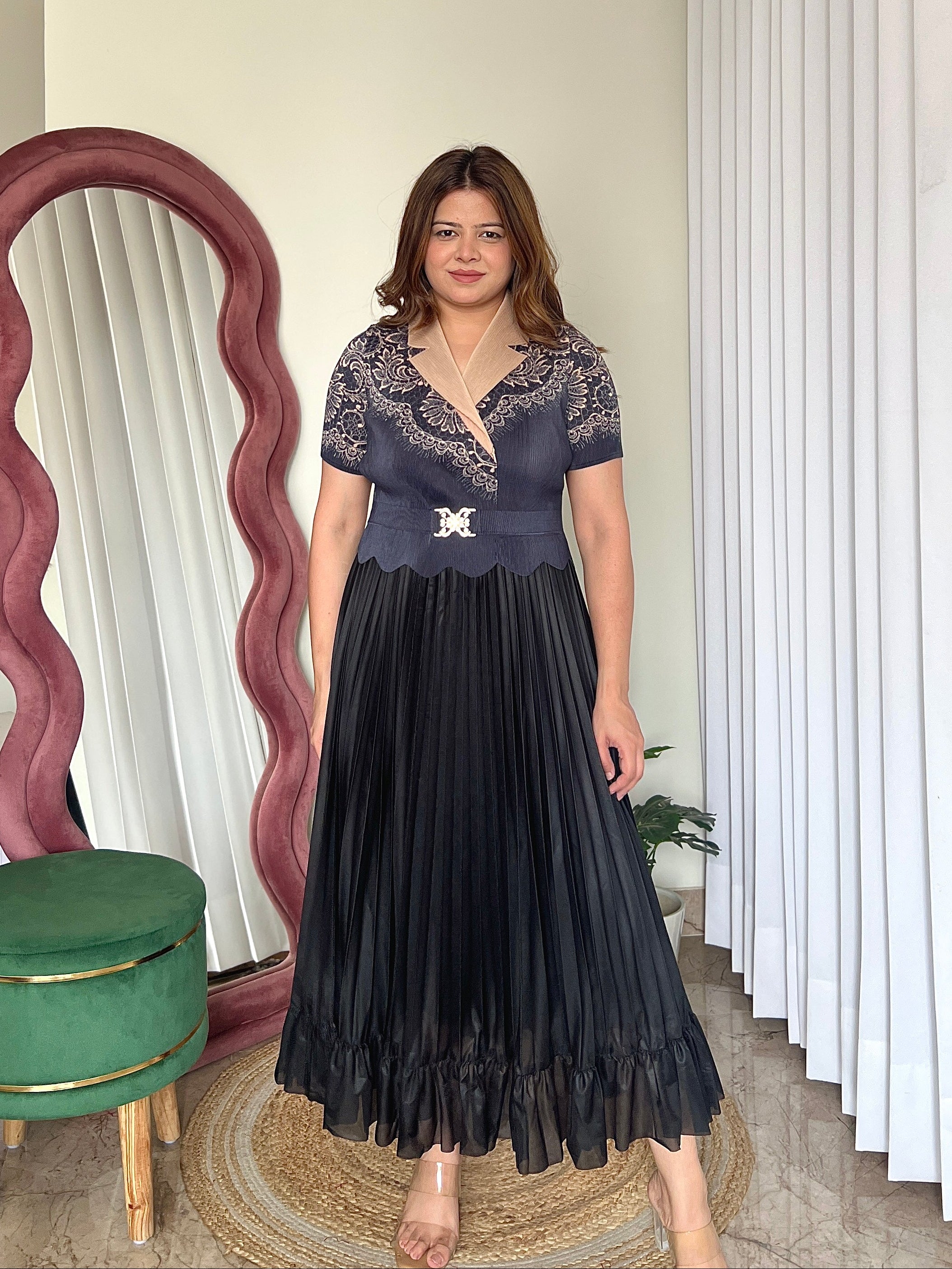 MEDUSA PLEATED DRESS