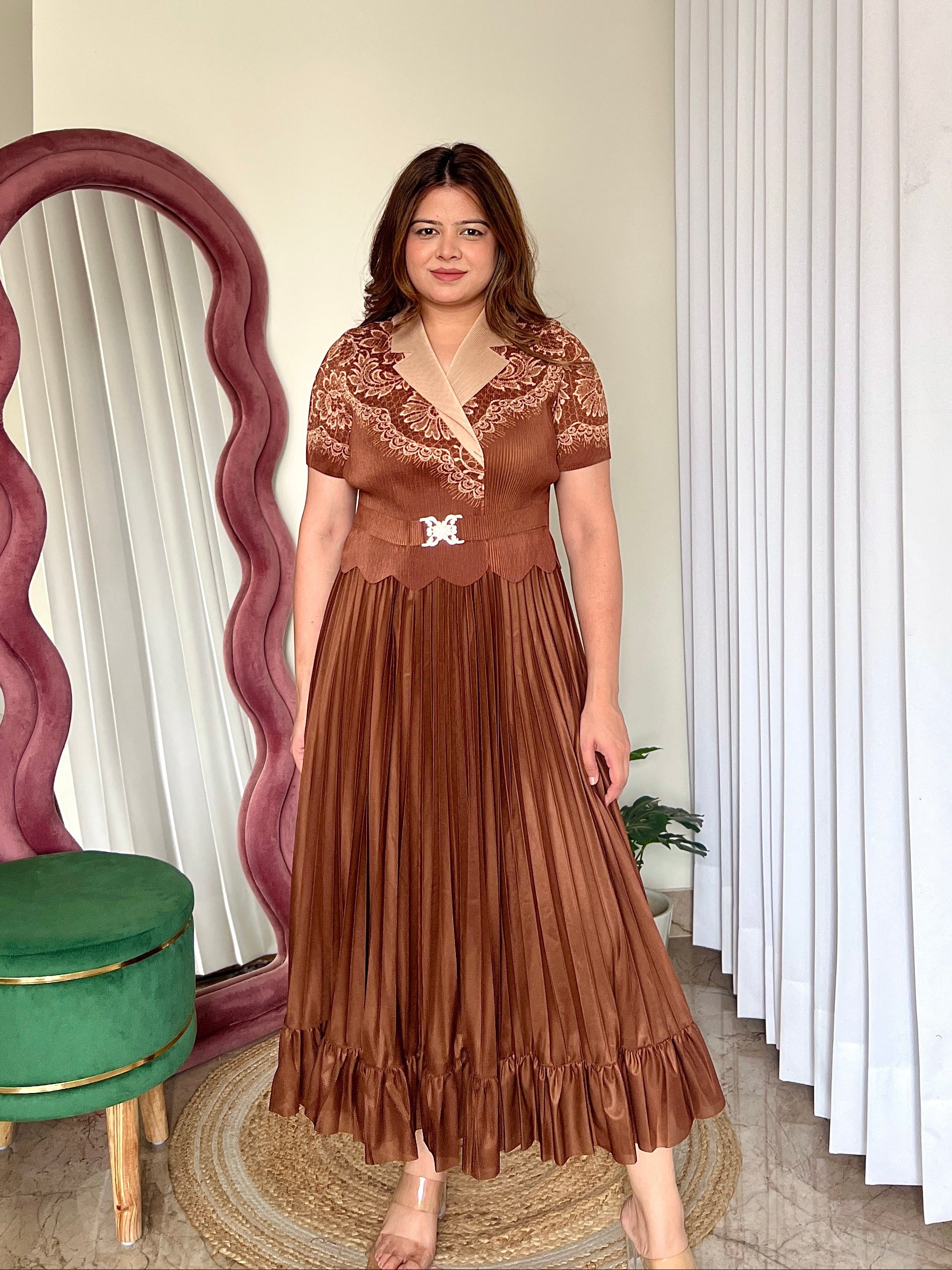 MEDUSA PLEATED DRESS