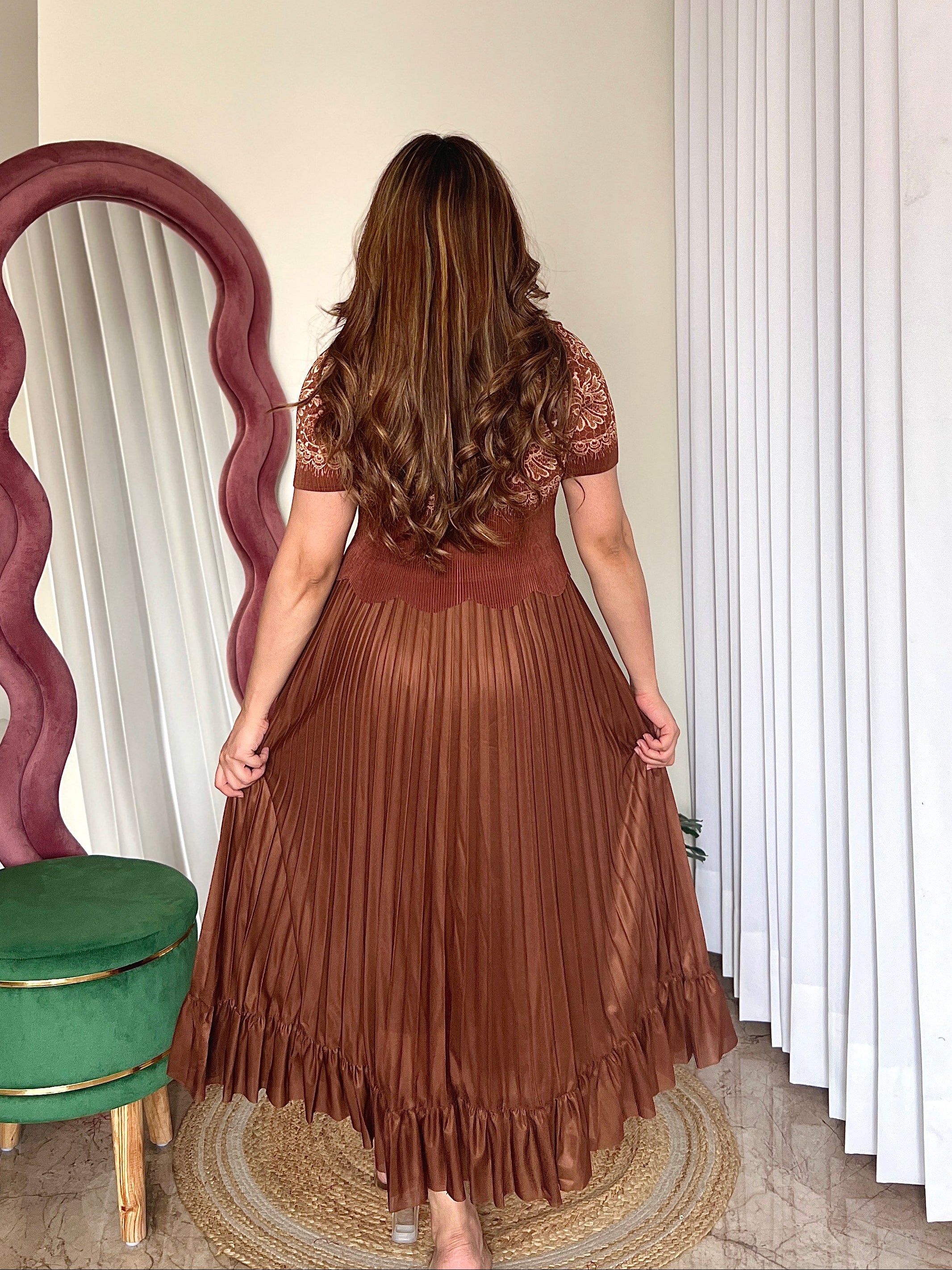 MEDUSA PLEATED DRESS