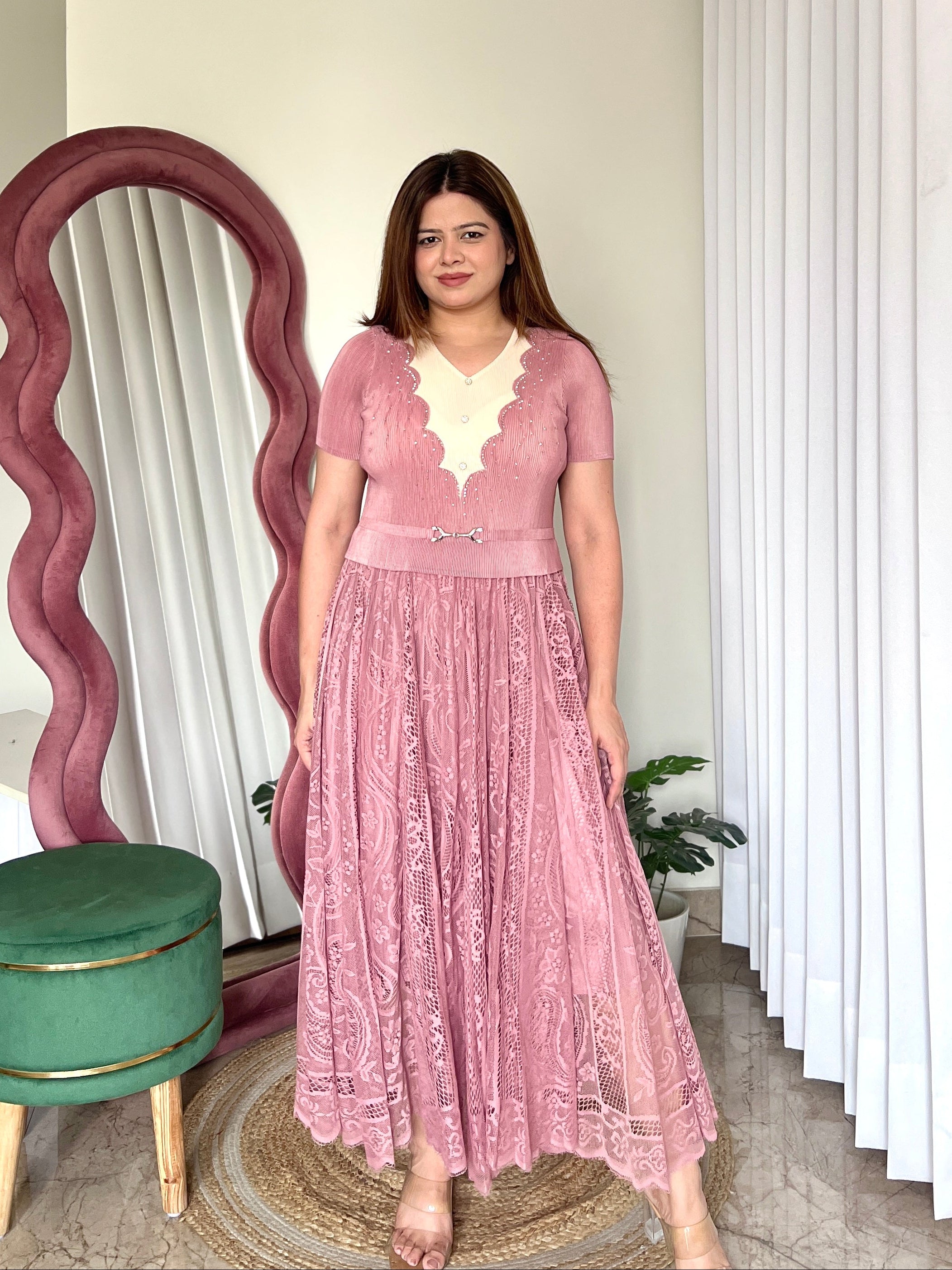 SAMANTHA PLEATED DRESS