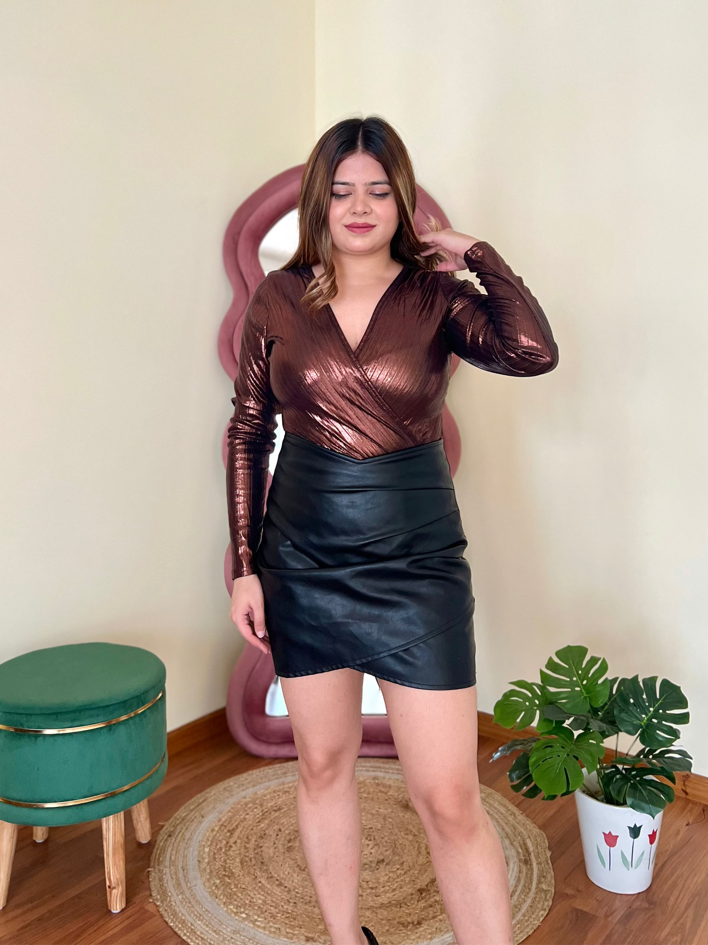 LORRY METALLIC BODYSUIT