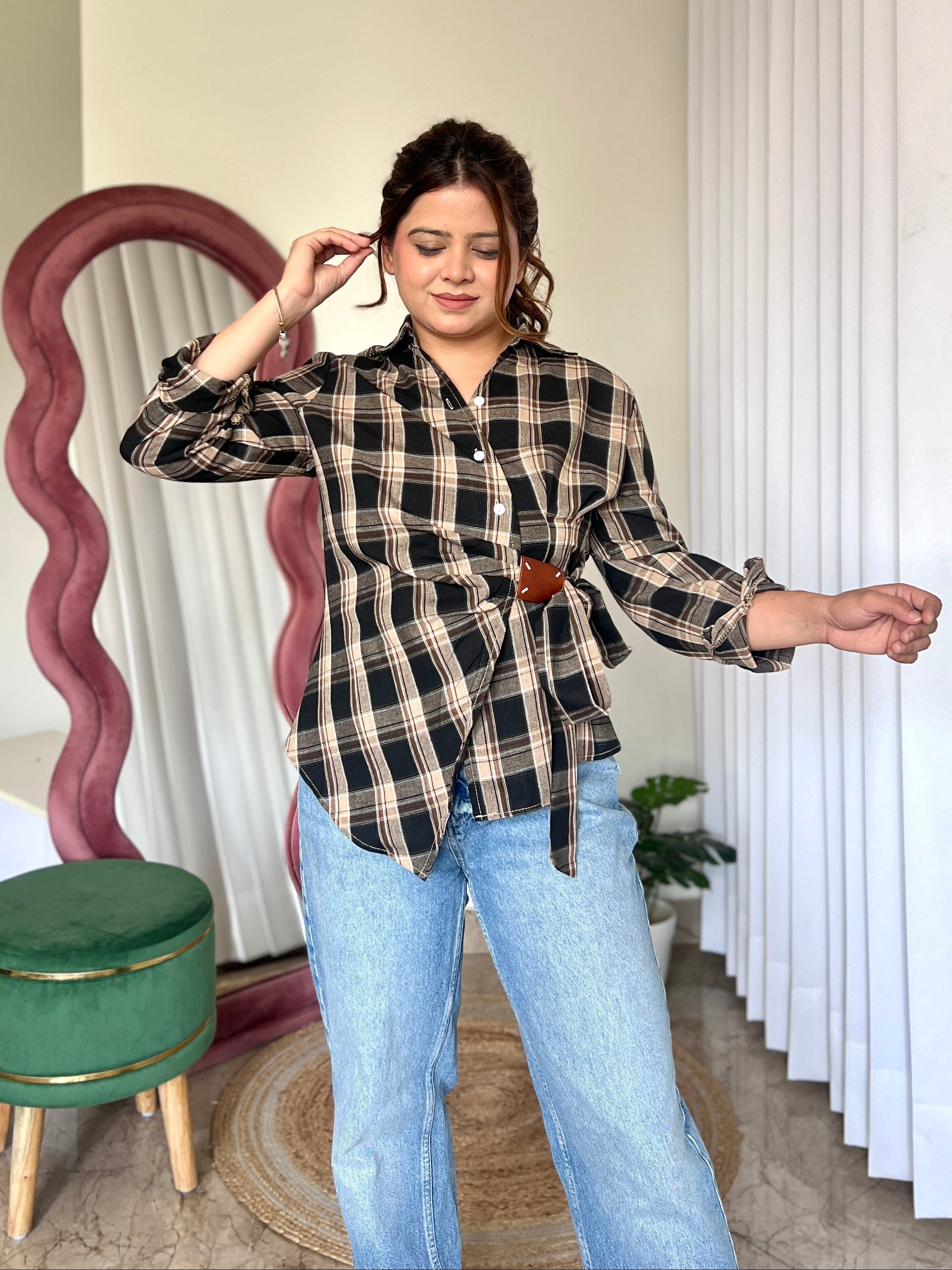 LUCY CHEQUERED SHIRT