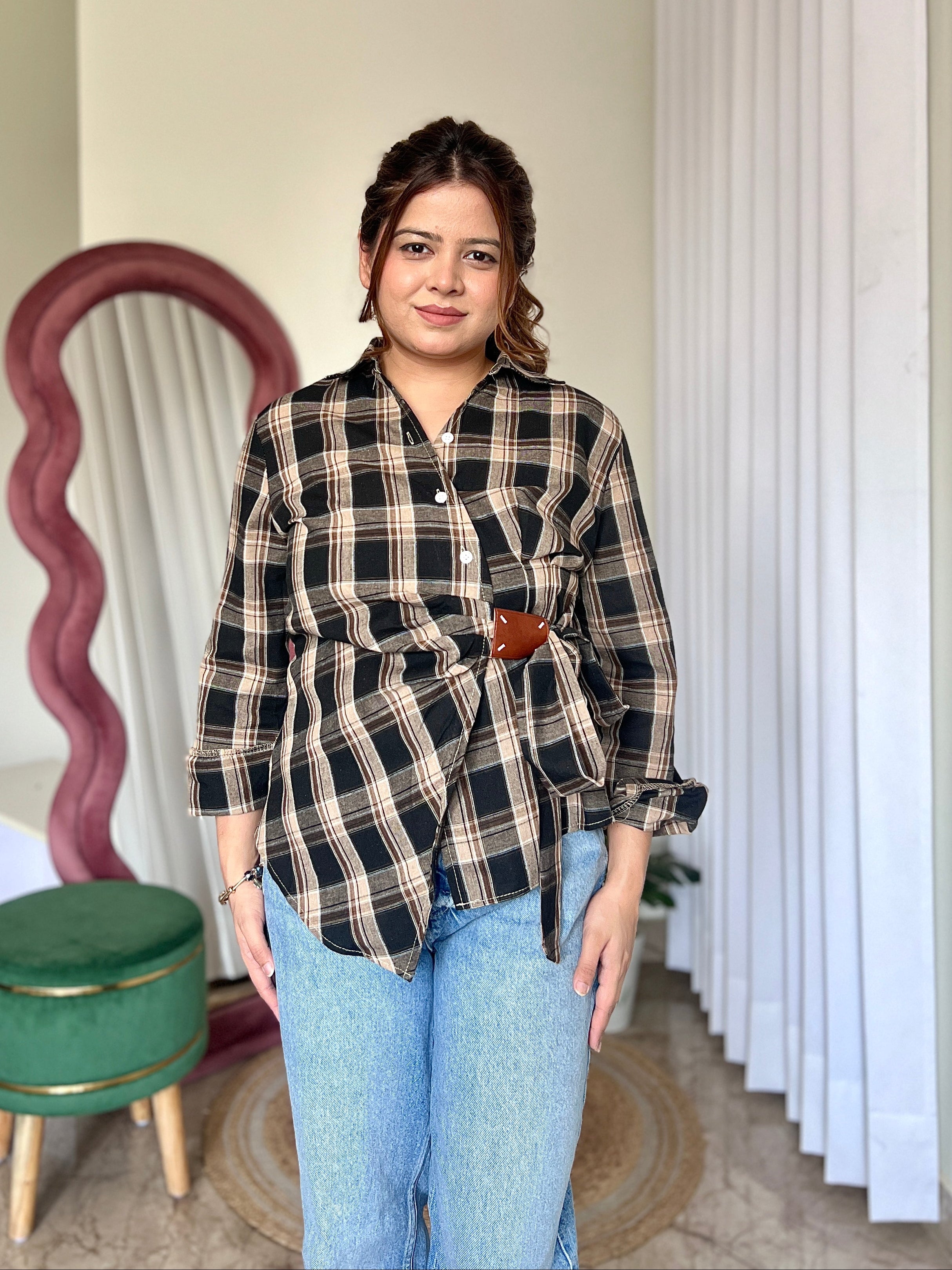 LUCY CHEQUERED SHIRT