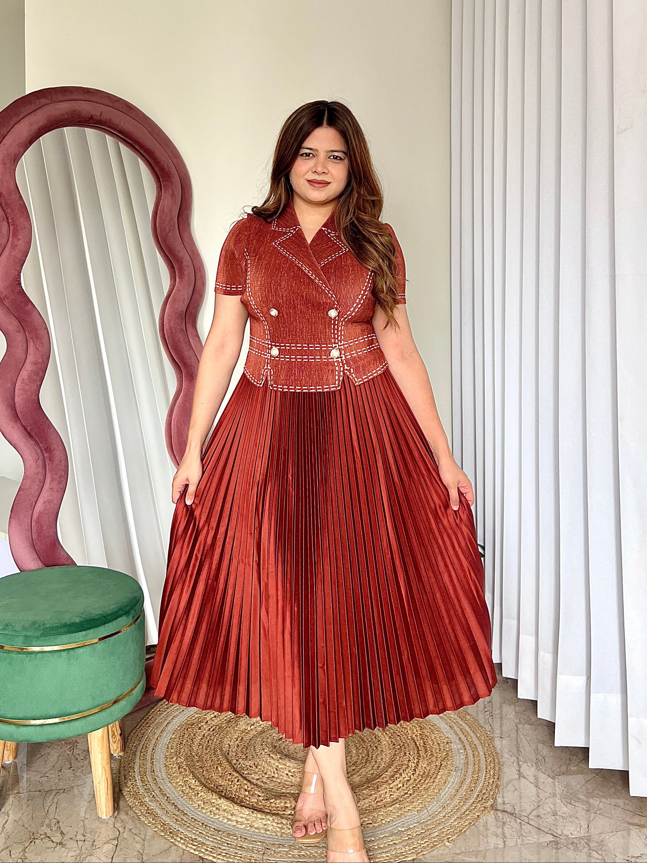 TULLY PLEATED DRESS