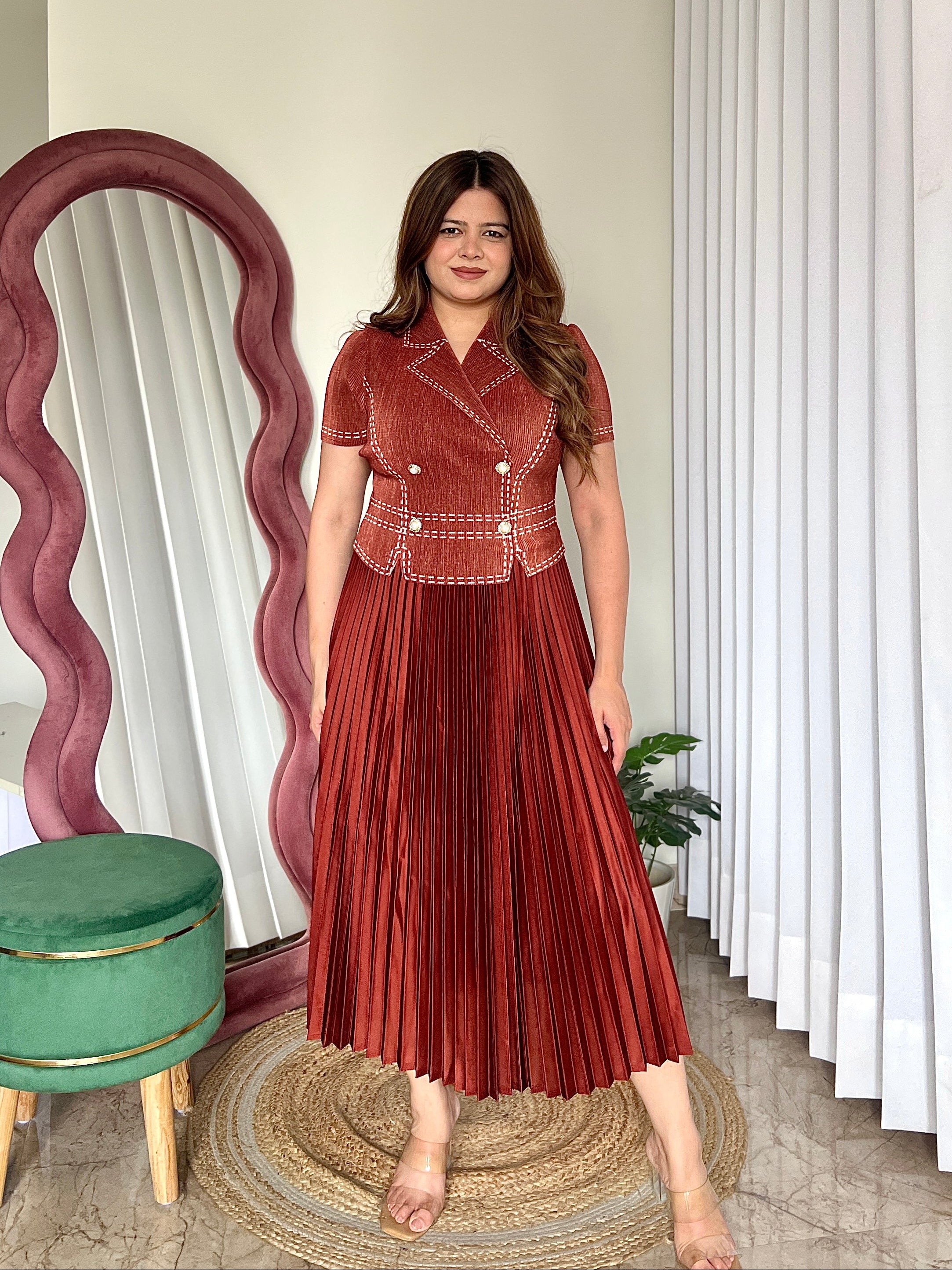 TULLY PLEATED DRESS