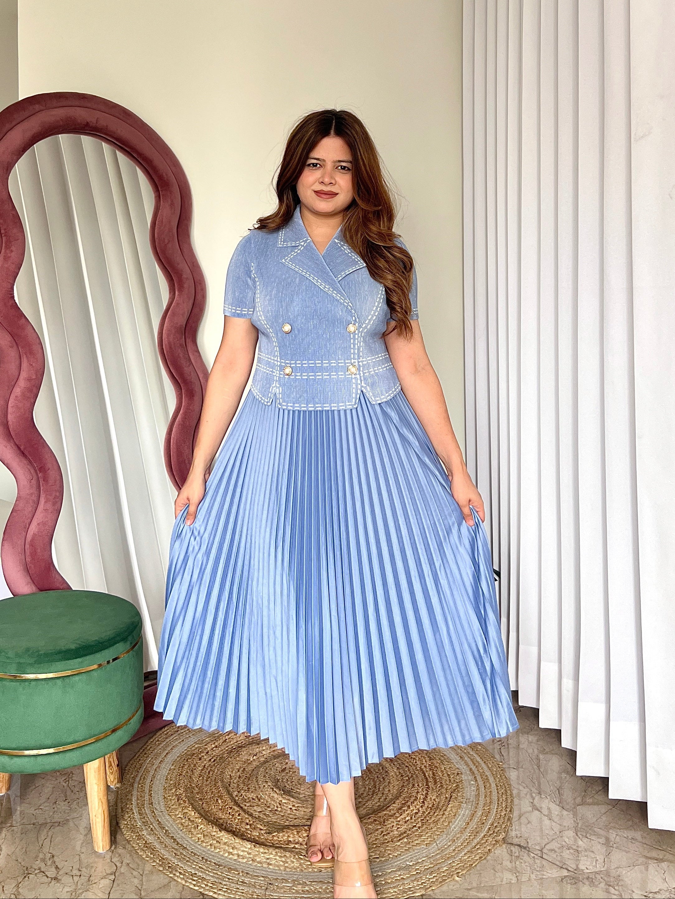 TULLY PLEATED DRESS