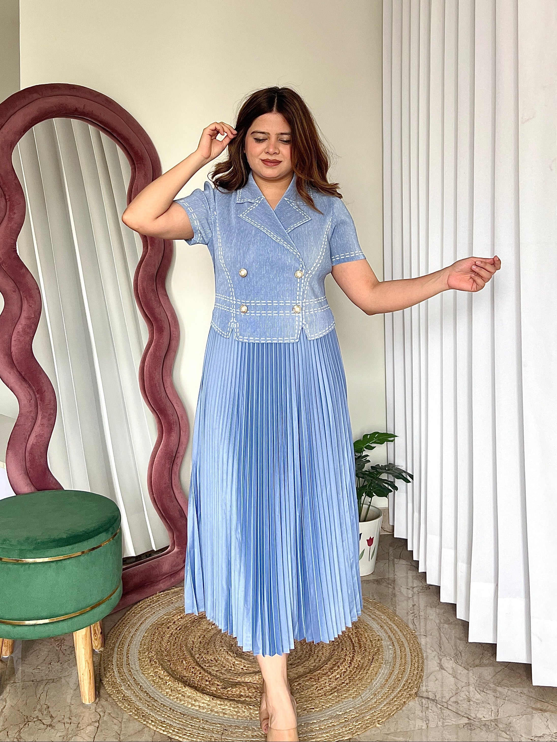 TULLY PLEATED DRESS