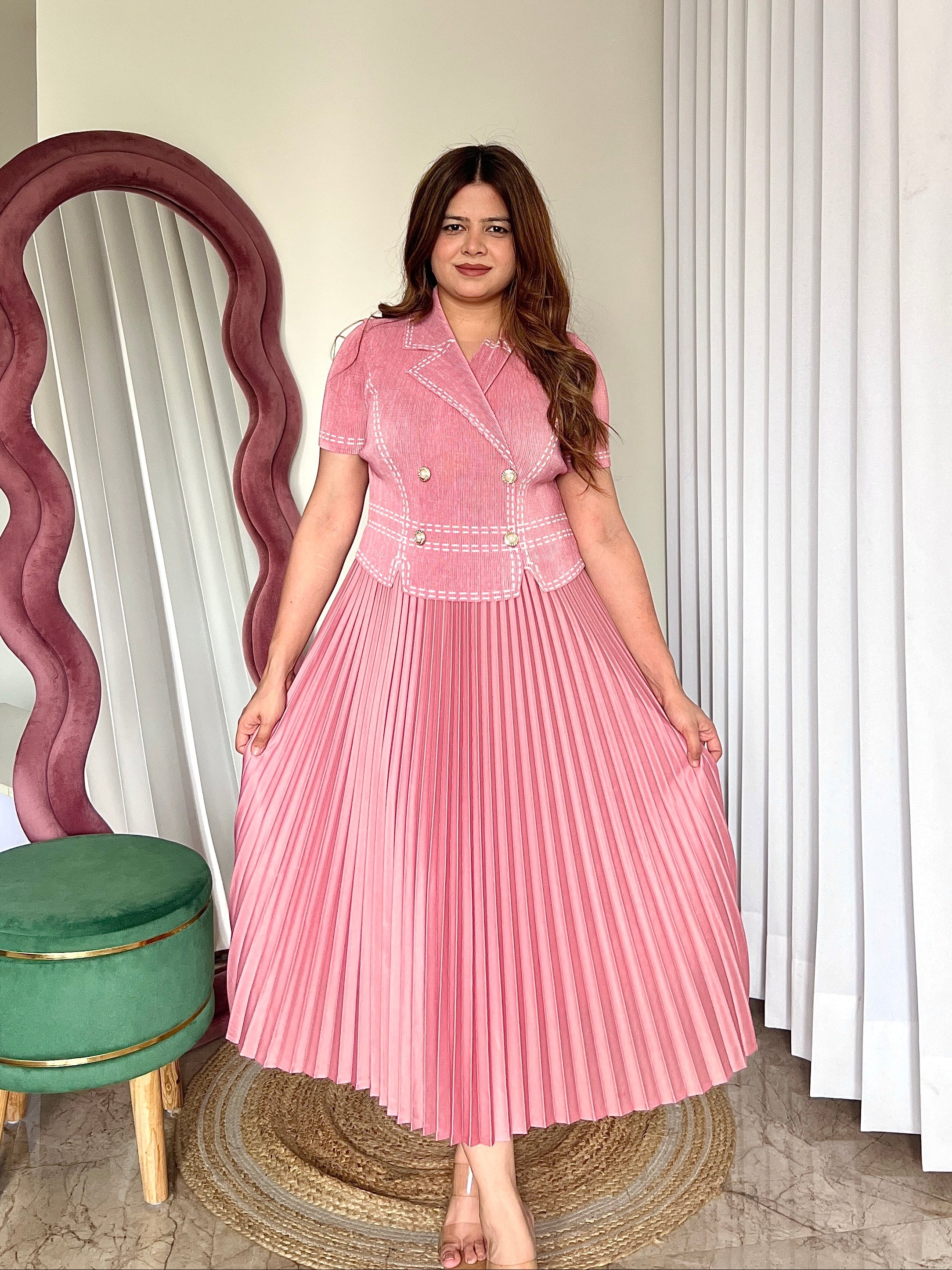 TULLY PLEATED DRESS