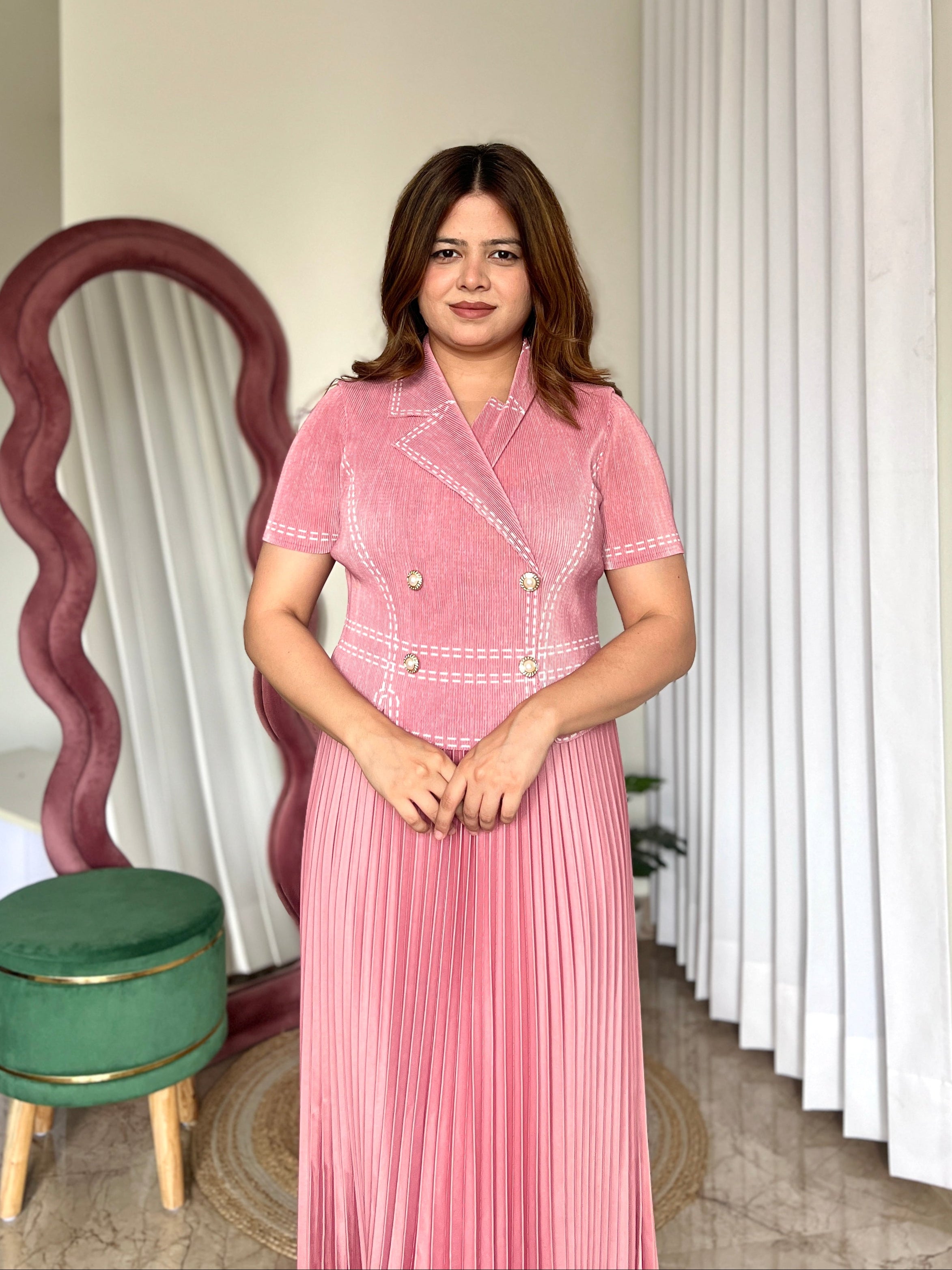 TULLY PLEATED DRESS