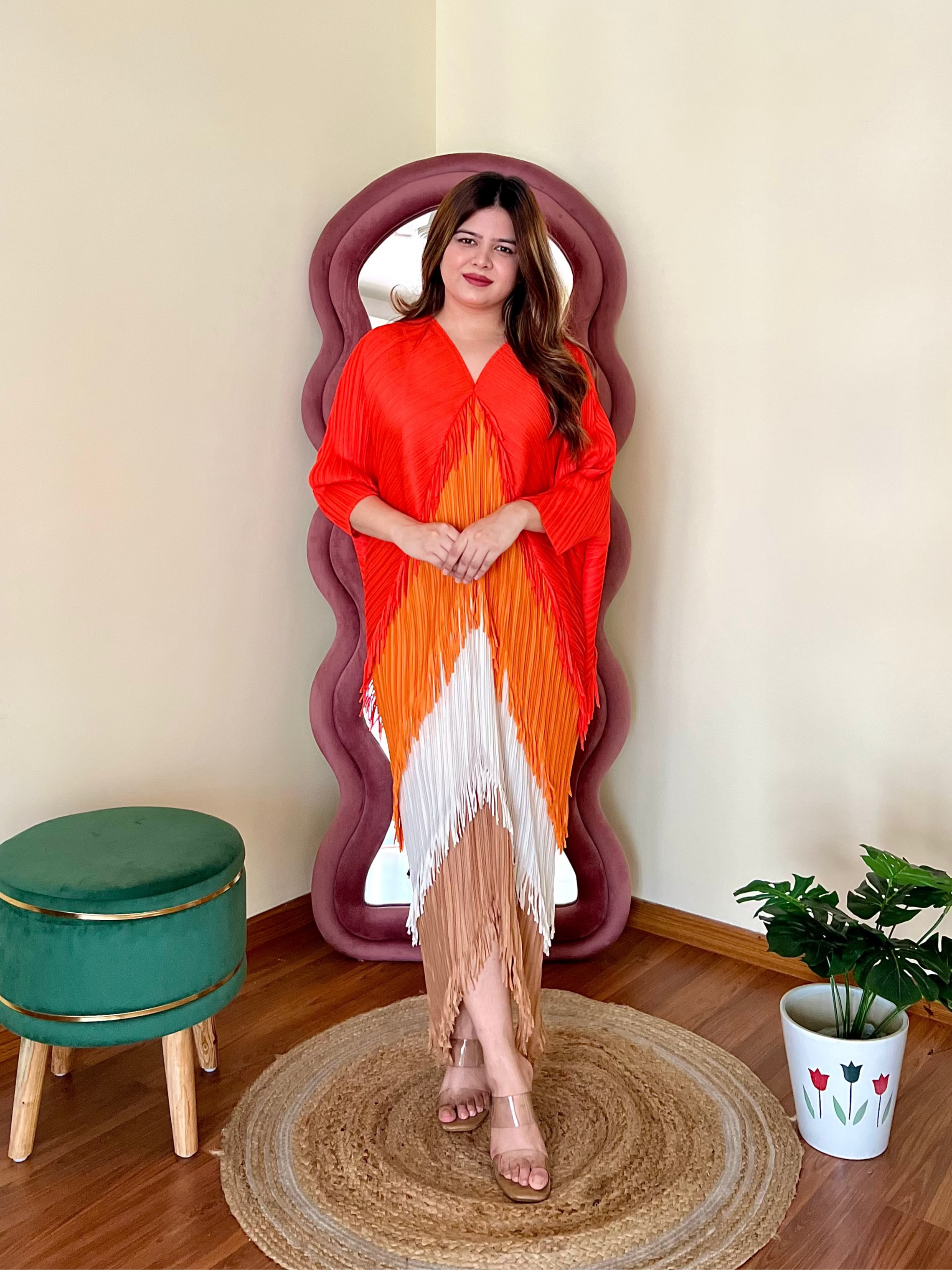SARA PLEATED DRESS
