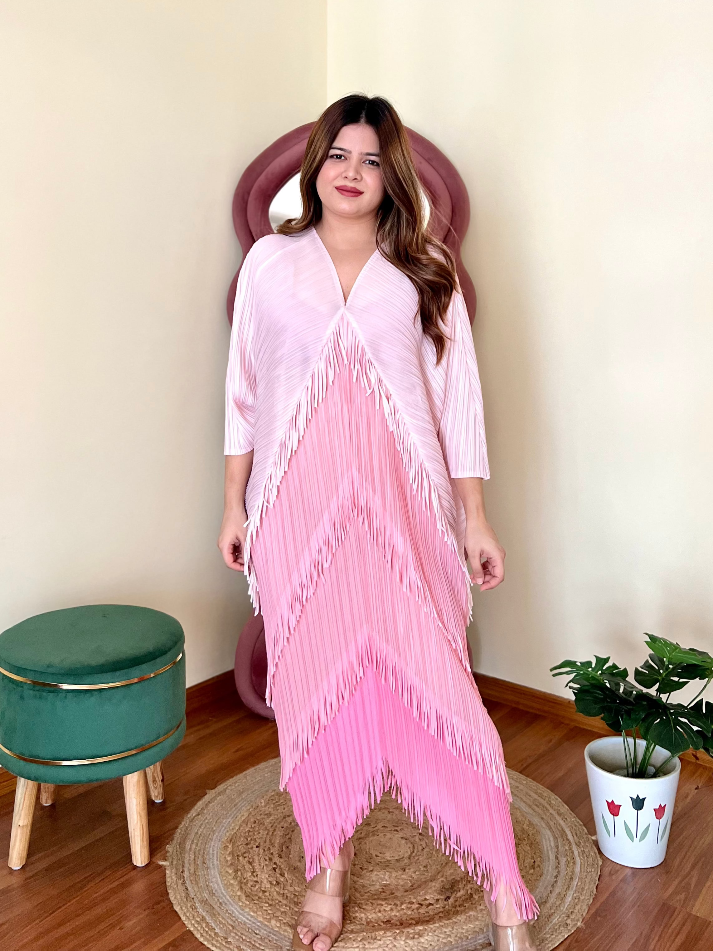 SARA PLEATED DRESS